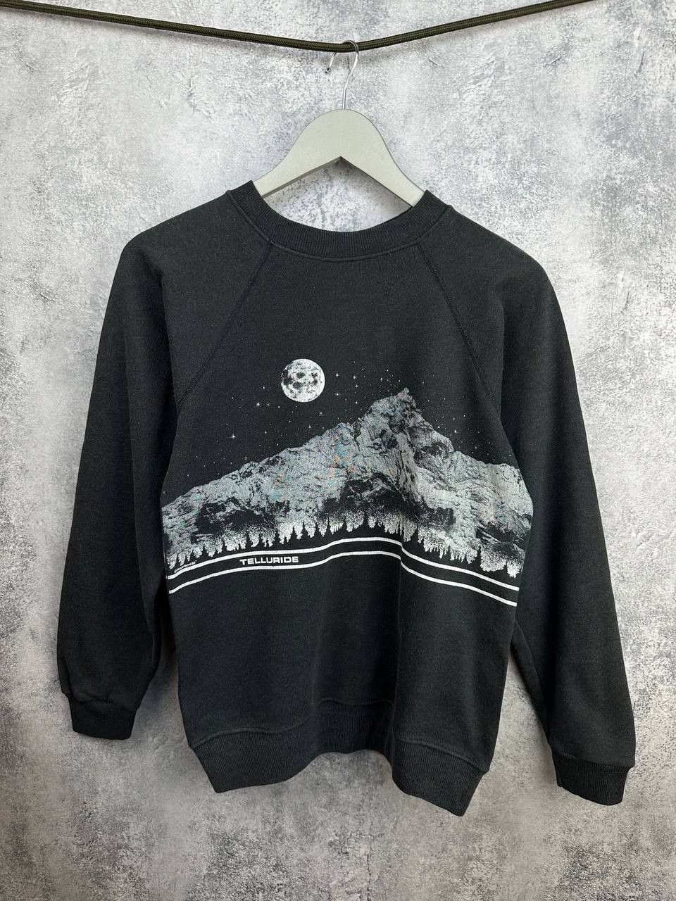 Hanes Vintage 80s Hanes Telluride Graphic Sweatshirt Moon Mountain Size US S / EU 44-46 / 1 - 1 Thumbnail