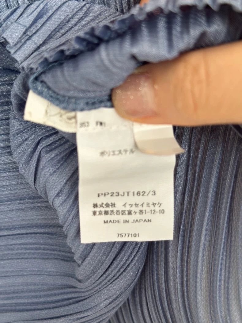 Issey Miyake Issey Miyake size:3 Blue pleated long-sleeved shirt Size M / US 6-8 / IT 42-44 - 4 Thumbnail