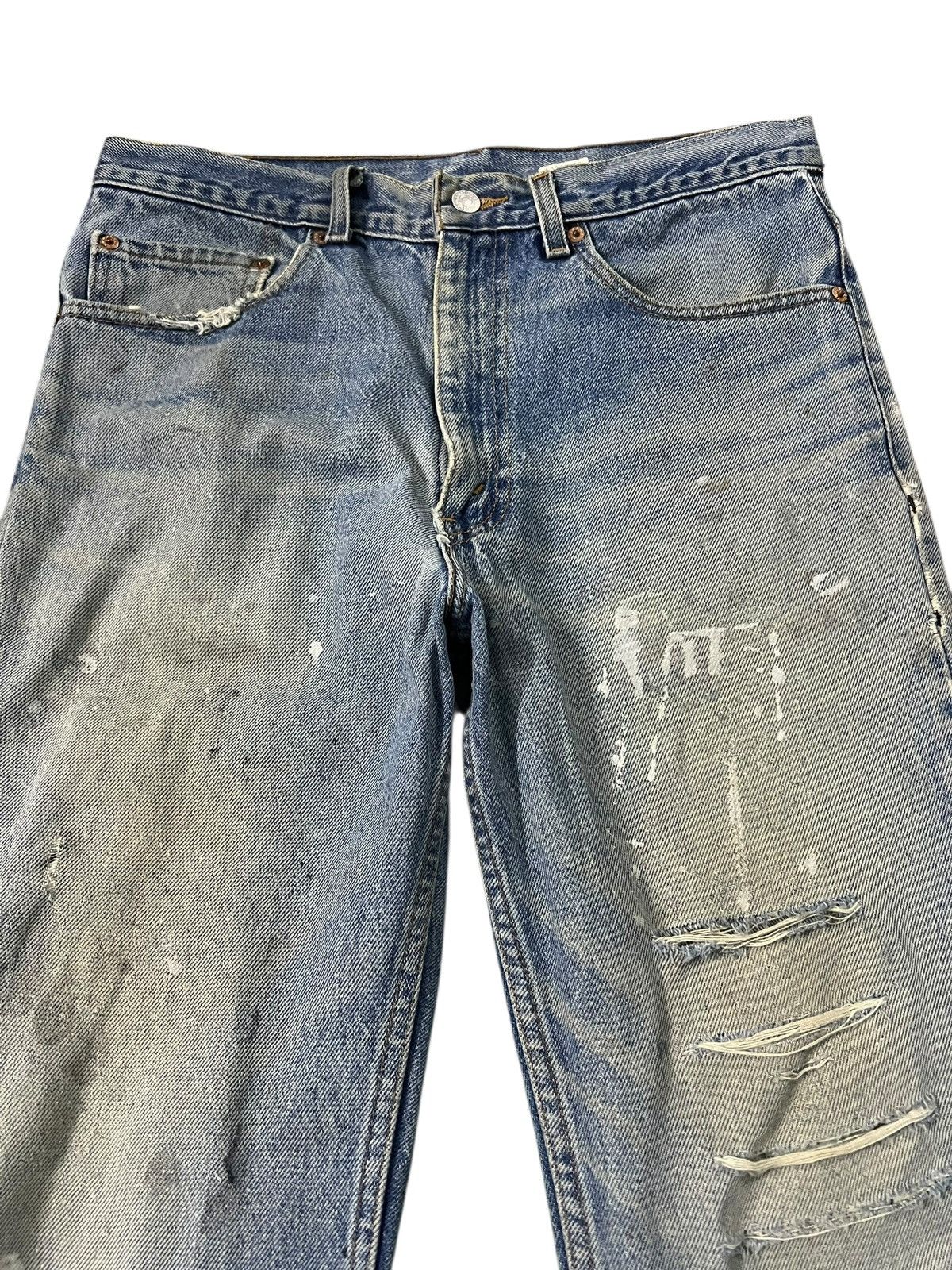 Levi's Flare jean Vintage Levi’s 517 Distress Painted Faded Jean Size US 32 / EU 48 - 3 Thumbnail