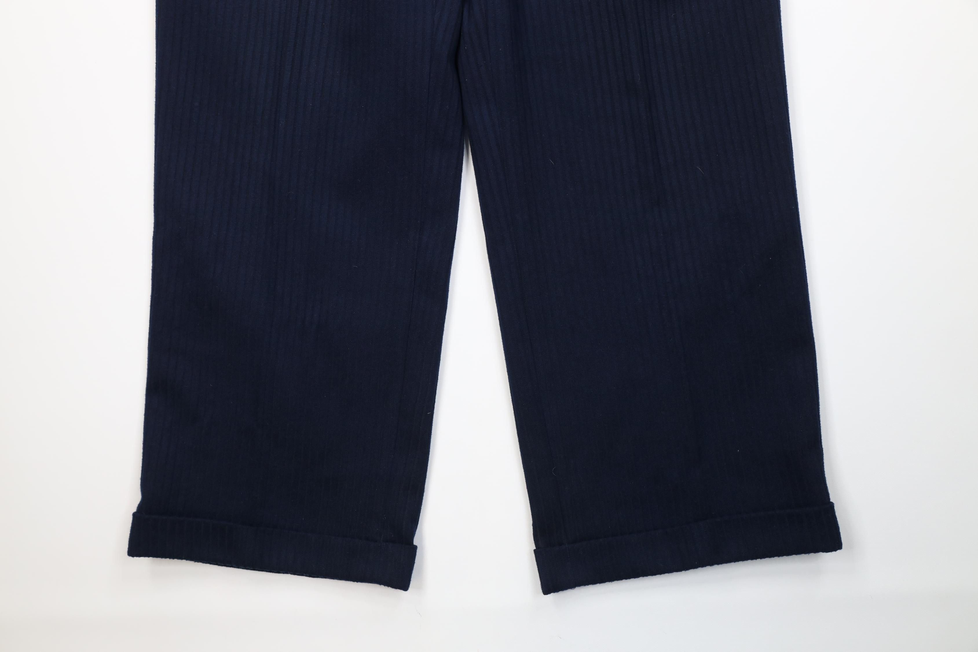Vintage Vintage 90s Streetwear Fit Wide Leg Corduroy Pants Blue Size US 36 / EU 52 - 4 Thumbnail