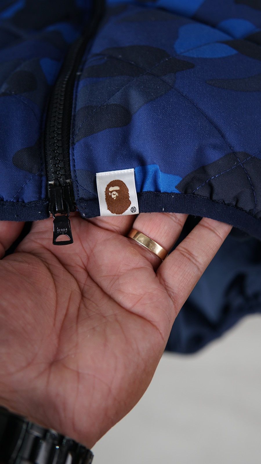 Bape Blue Camo Hoodie Down Jacket Size US M / EU 48-50 / 2 - 7 Thumbnail