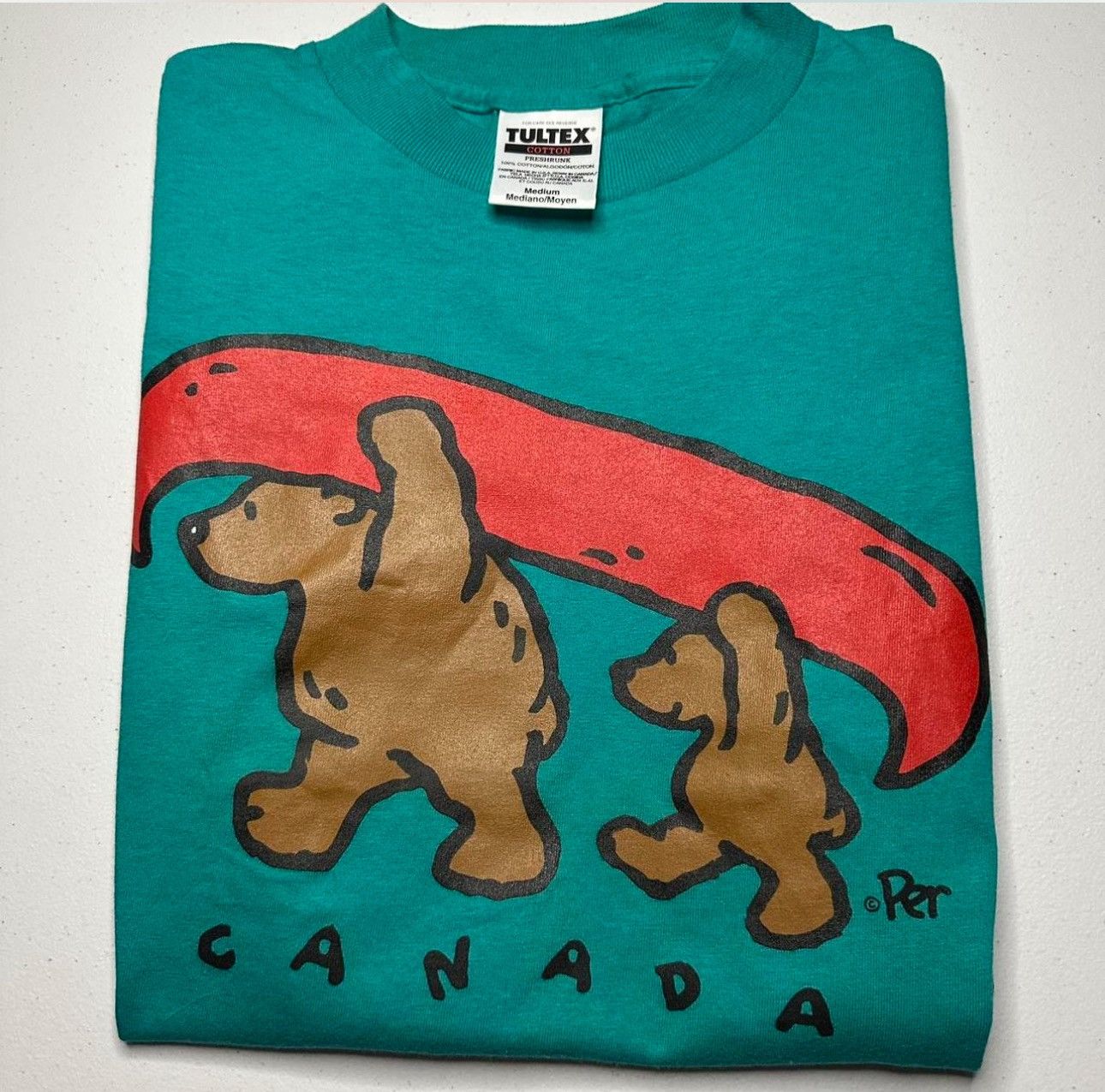 Vintage Vintage Animal Nature Canada Bear T-shirt Size US M / EU 48-50 / 2 - 1 Thumbnail