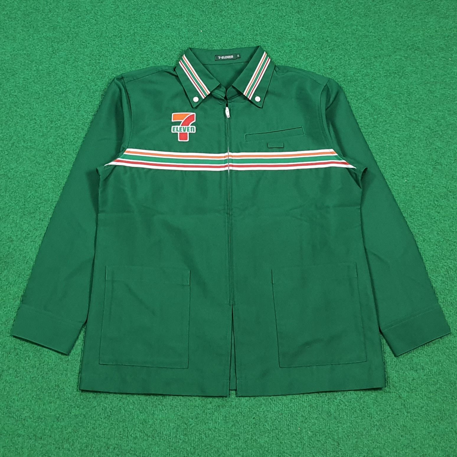 Japanese Brand Vintage 7-Eleven Japan Worker Uniform Zipper Jacket E1A25 Size US S / EU 44-46 / 1 - 3 Thumbnail