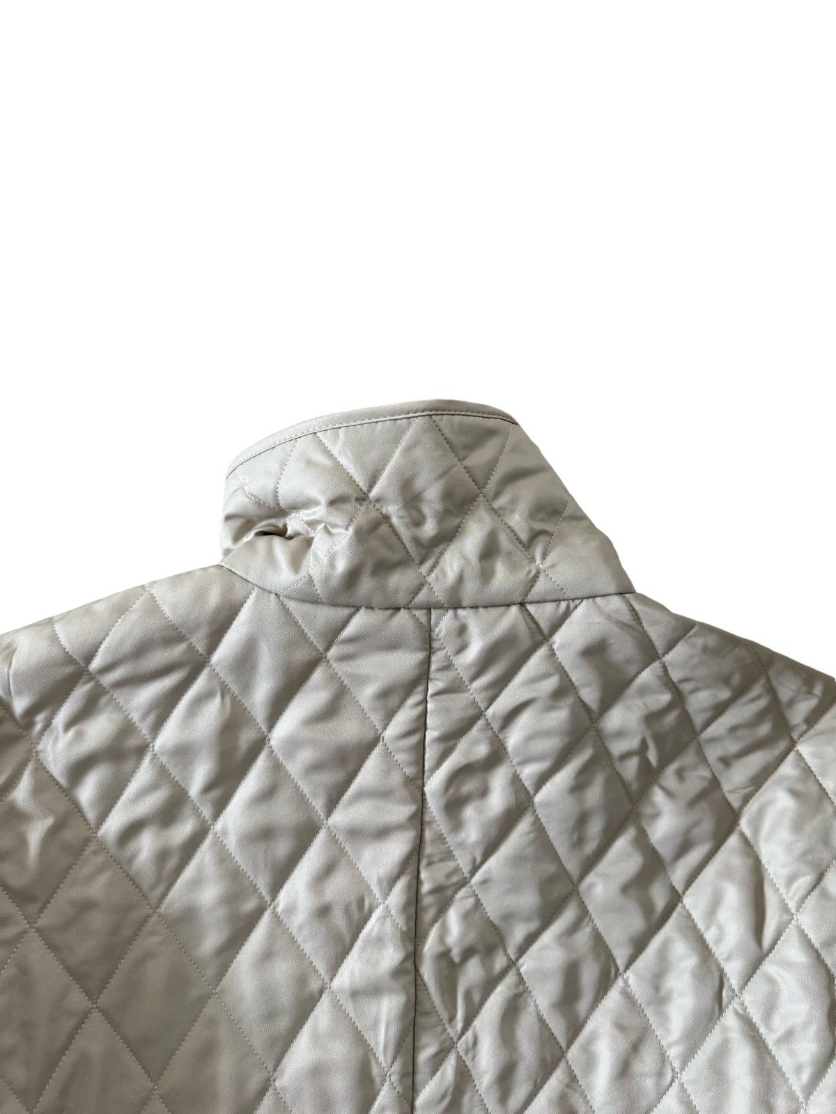 Burberry × Burberry Prorsum Burberry Nova Check Diamond Quilted Beige Barn Button Jacket Size M / US 6-8 / IT 42-44 - 23 Thumbnail