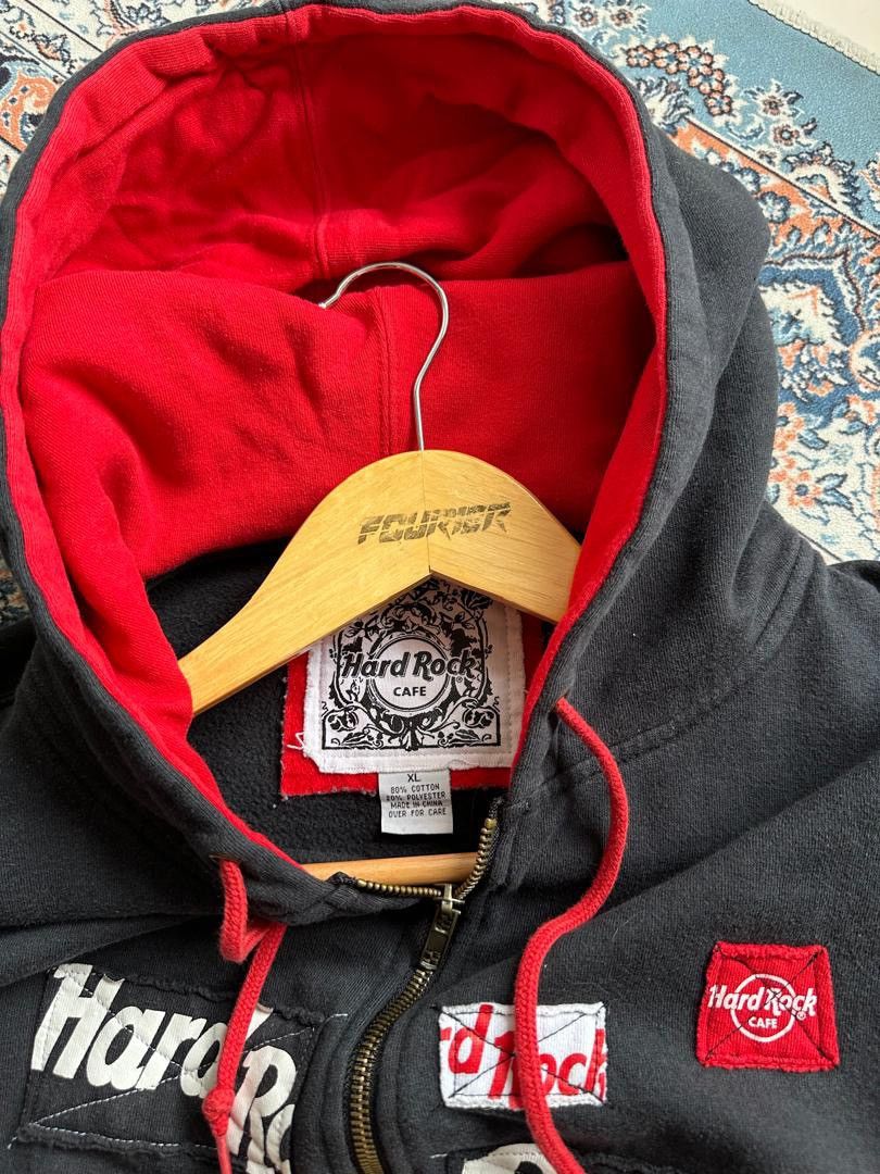 Hard Rock Cafe × Vintage HARD ROCK CAFE ZIPPER HOODIE Size US XL / EU 56 / 4 - 2 Thumbnail
