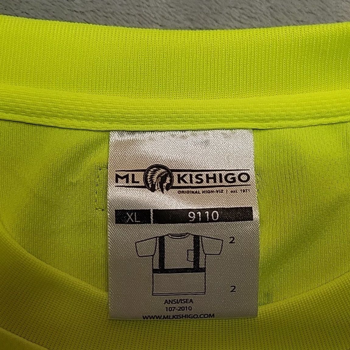 Vintage ML Kishigo Safety Shirt Mens XL Yellow Hi Vis Reflective ANSI 9110 Workwear Shirt Adult XL Yellow Hi Vis Reflective ANSI 9110 Mens XL Size US XL / EU 56 / 4 - 2 Thumbnail