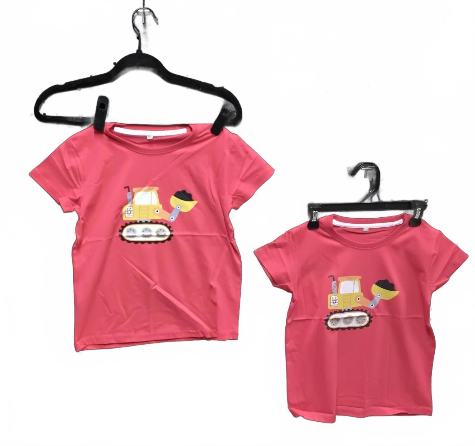 The Unbranded Brand Cute Pink Kids' Construction Tee - sizes 6/7 Size US XXS / EU 40 - 1 Preview