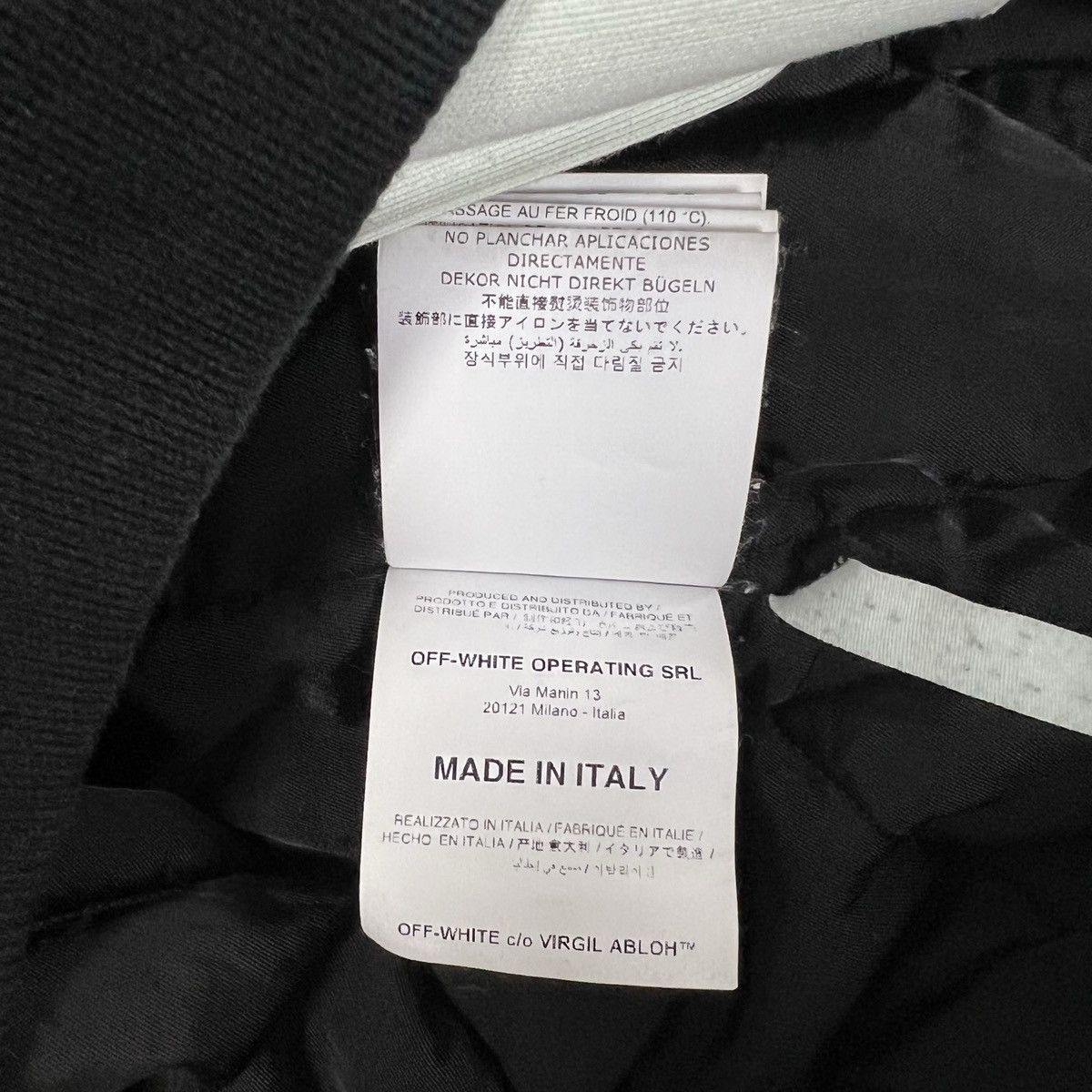 Off-White OFF-WHITE GLITTER ARROW LOGO BOMBER JACKET Size US M / EU 48-50 / 2 - 10 Thumbnail