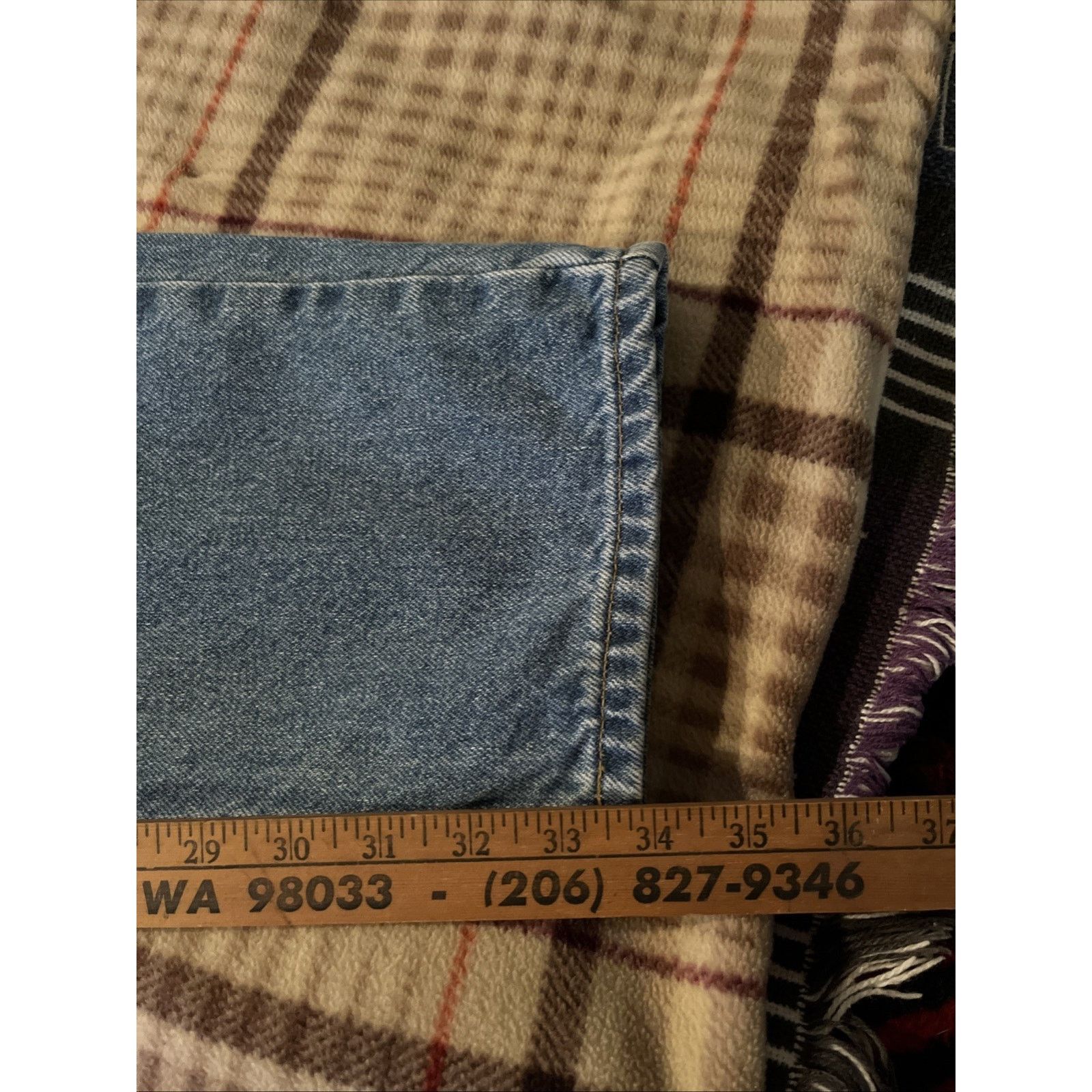 Carhartt Carhartt B17 Jeans Mens 36x34 Denim Med Wash Workwear Blue Size US 36 / EU 52 - 6 Thumbnail