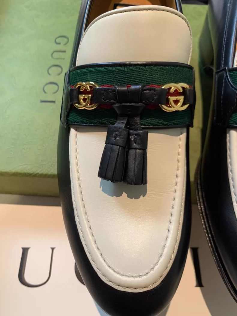 Gucci Gucci Fringed loafers shoes Size US 5 / IT 35 - 3 Thumbnail
