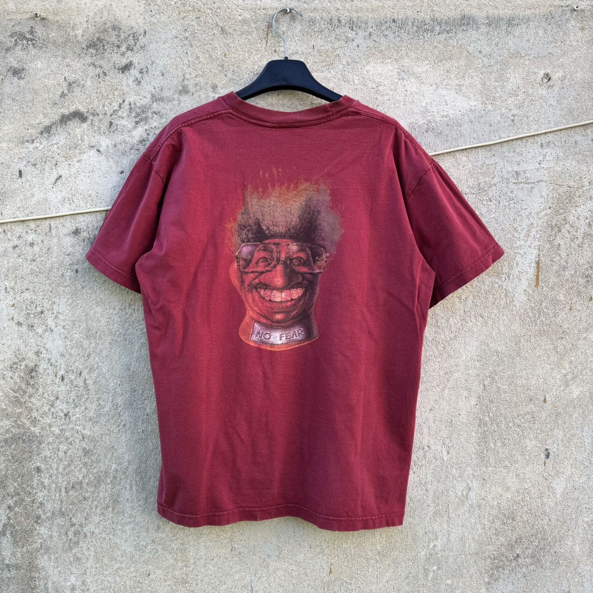 No Fear Vintage No Fear Red Washed Tee Made in USA Y2K jnco swag 90s Size US M / EU 48-50 / 2 - 2 Thumbnail