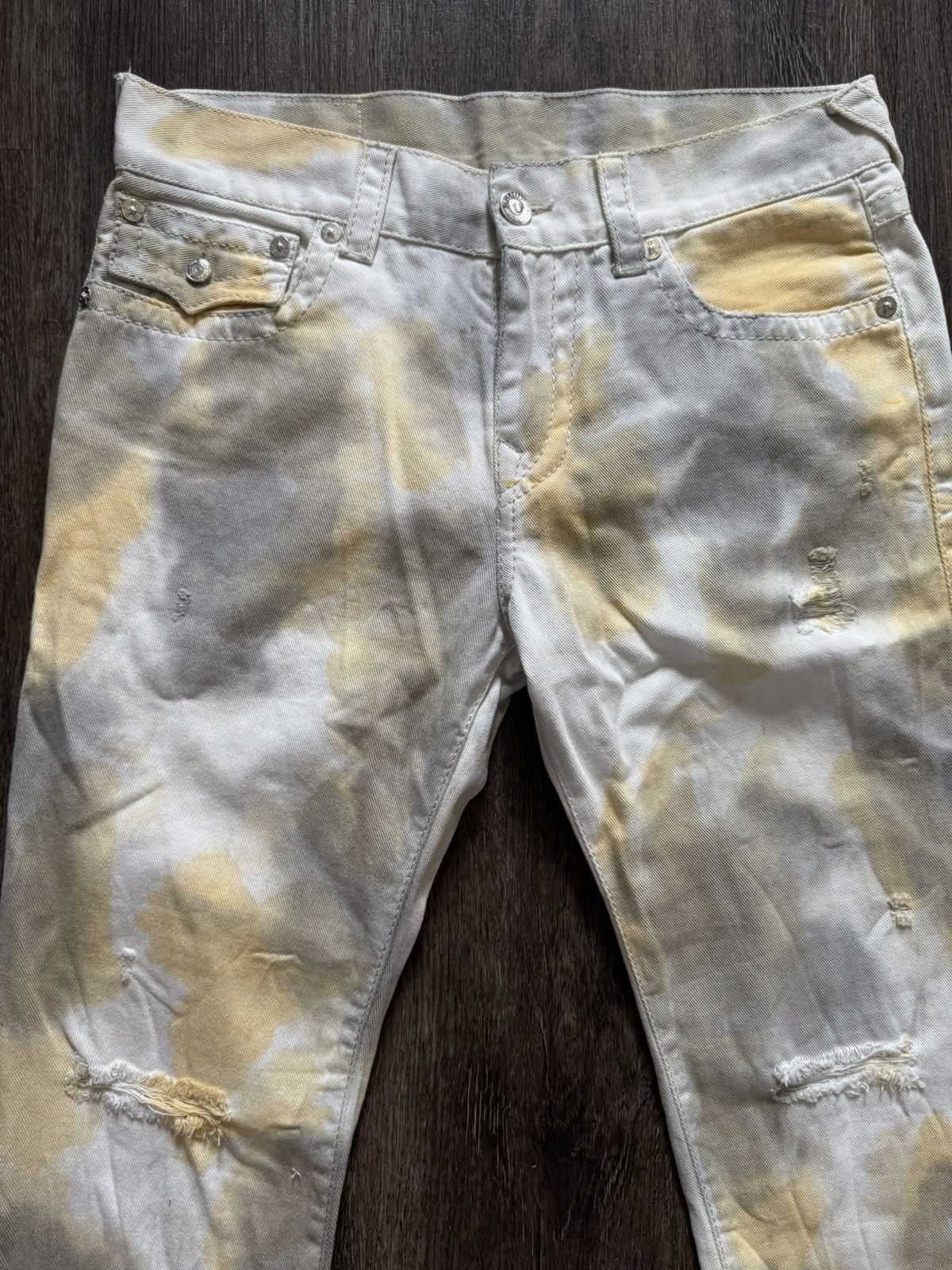 True Religion True Religion Bleached Jeans Size US 32 / EU 48 - 3 Thumbnail