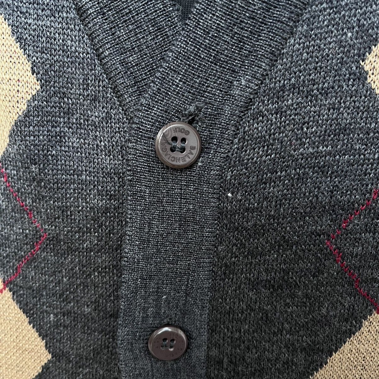 Balenciaga × Vintage 💸Accept Offer💸 Cardigan Balenciaga Knitwear Argyle Pattern Size US M / EU 48-50 / 2 - 5 Thumbnail