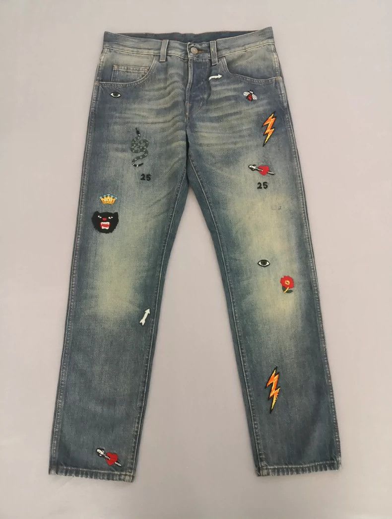 Gucci Gucci Embroidered jeans 2501-Nextarrow Size US 30 / EU 46 - 1 Thumbnail