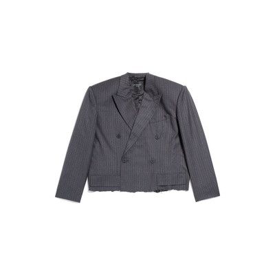 o1s1wg110126 Cropped Blazer in Grey