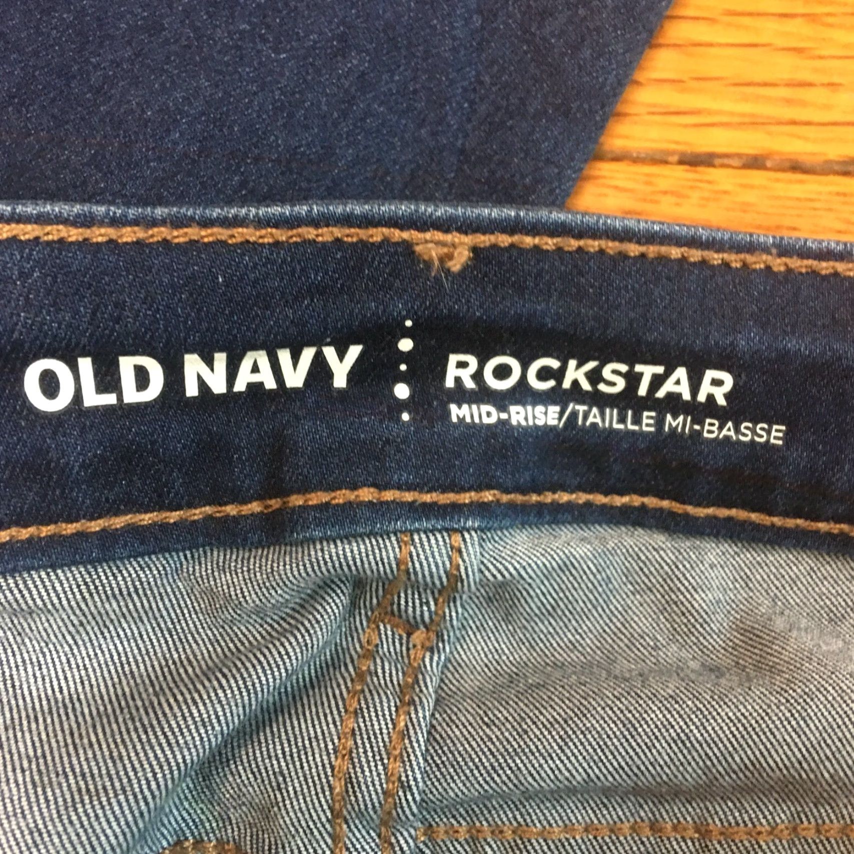 Old Navy Old Navy Womens Rockstar Mid Rise Flat Front Denim Blue Skinny Jeans Size 8 Size 30" / US 8 / IT 44 - 7 Thumbnail