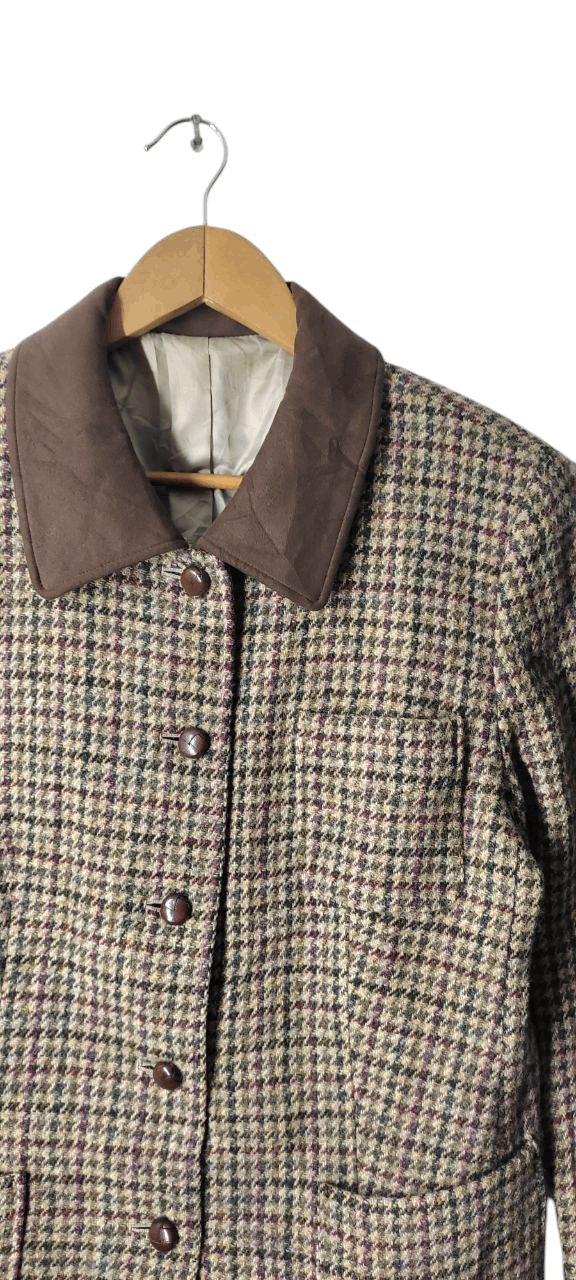 Harris Tweed VINTAGE HARRIS TWEED HAND WOVEN WOOL JACKET Size M / US 6-8 / IT 42-44 - 5 Thumbnail