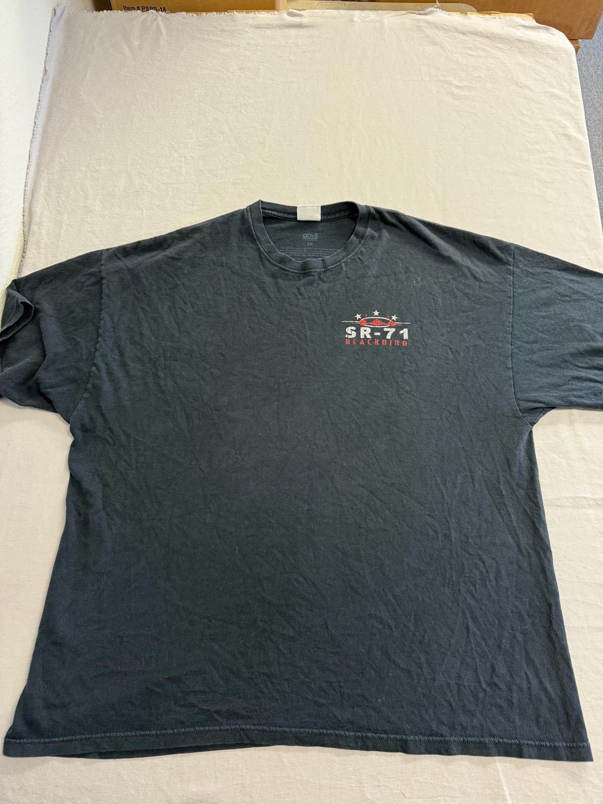 Anvil Faded SR-71 Blackbird Plane T-shirt Smithsonian Museum 2XL Size US XXL / EU 58 / 5 - 2 Thumbnail