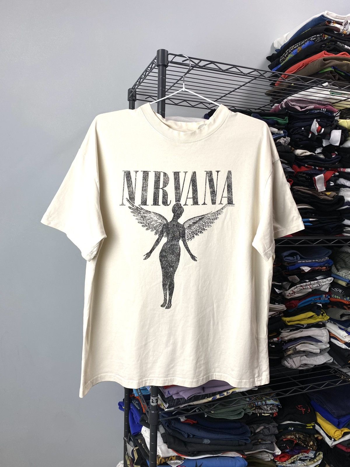 Nirvana Vintage Style Nirvana In Utero Album Promo T Shirt Size US S / EU 44-46 / 1 - 1 Thumbnail