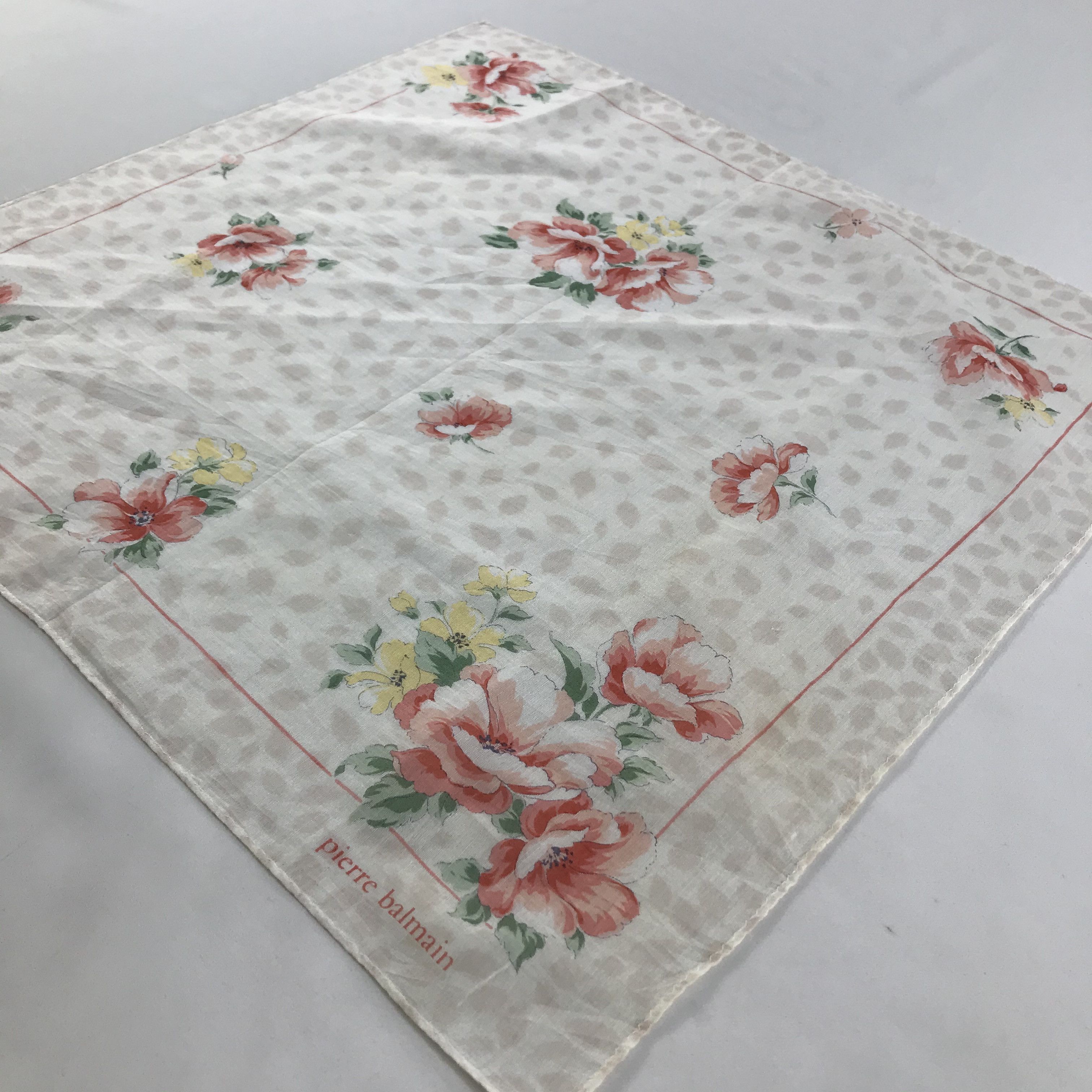 Pierre Balmain × Vintage Pierre Balmain Bandana / Handkerchief / Neckerchief - S1314 Size ONE SIZE - 2 Thumbnail