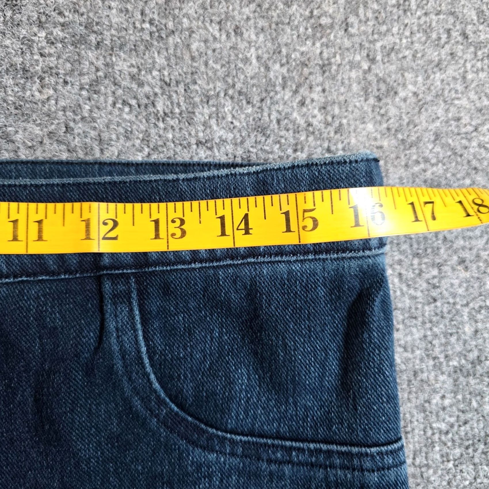 Spanx Spanx Jeans Womens XL Blue Pull On Stretch Skinny Legging Ankle Mid Rise Casual Womens Jeans Size 40" / US 18 - 5 Thumbnail