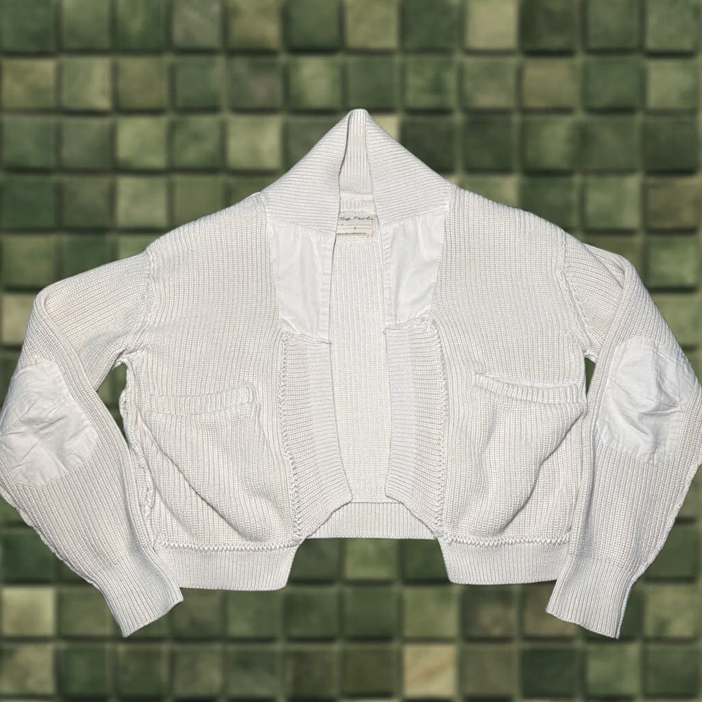 Free People Free People Cardigan Size S Beige Tan The Free Worn Thru Surplus Cardi Womens Size S / US 4 / IT 40 - 1 Thumbnail