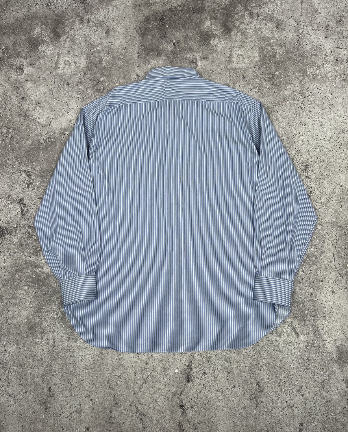 Brioni Brioni Striped Button Up Shirt Long Sleeeve Classic Size US XL / EU 56 / 4 - 12 Thumbnail