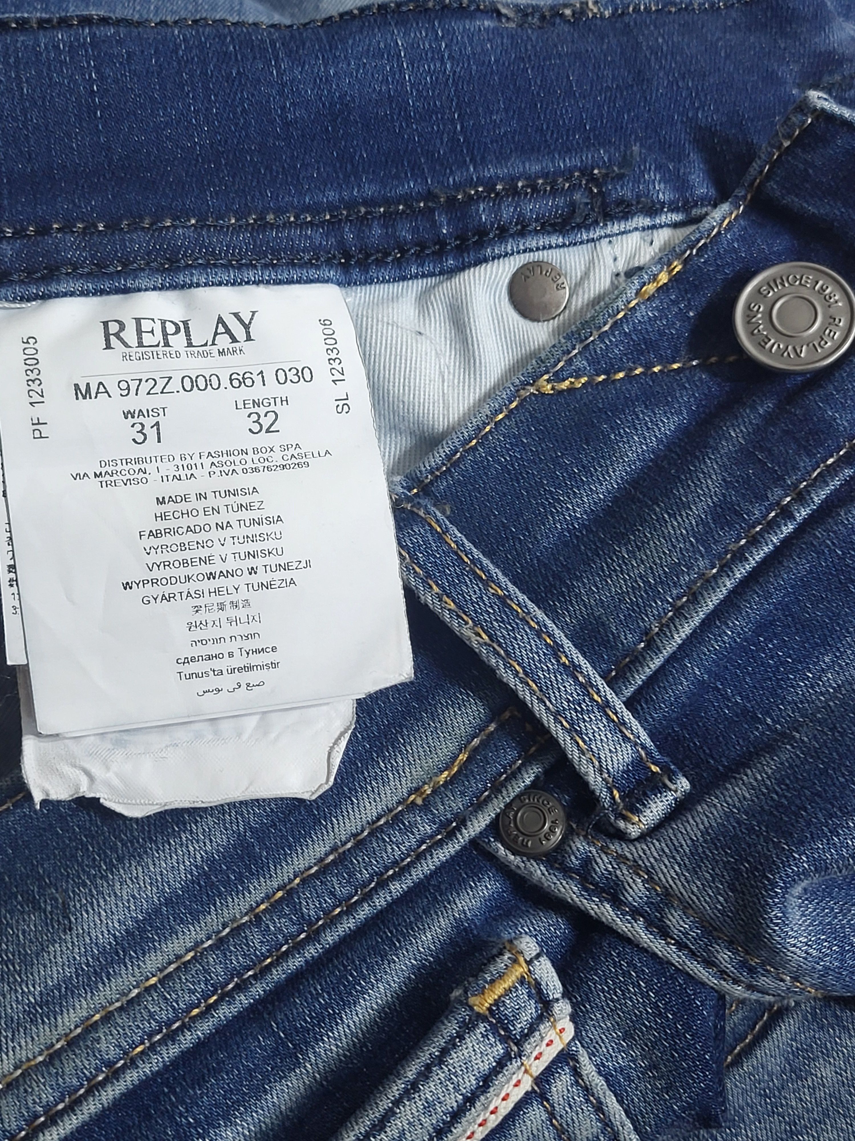 Replay Replay distressed jeans.Hyperflex technology. Size US 31 - 8 Thumbnail