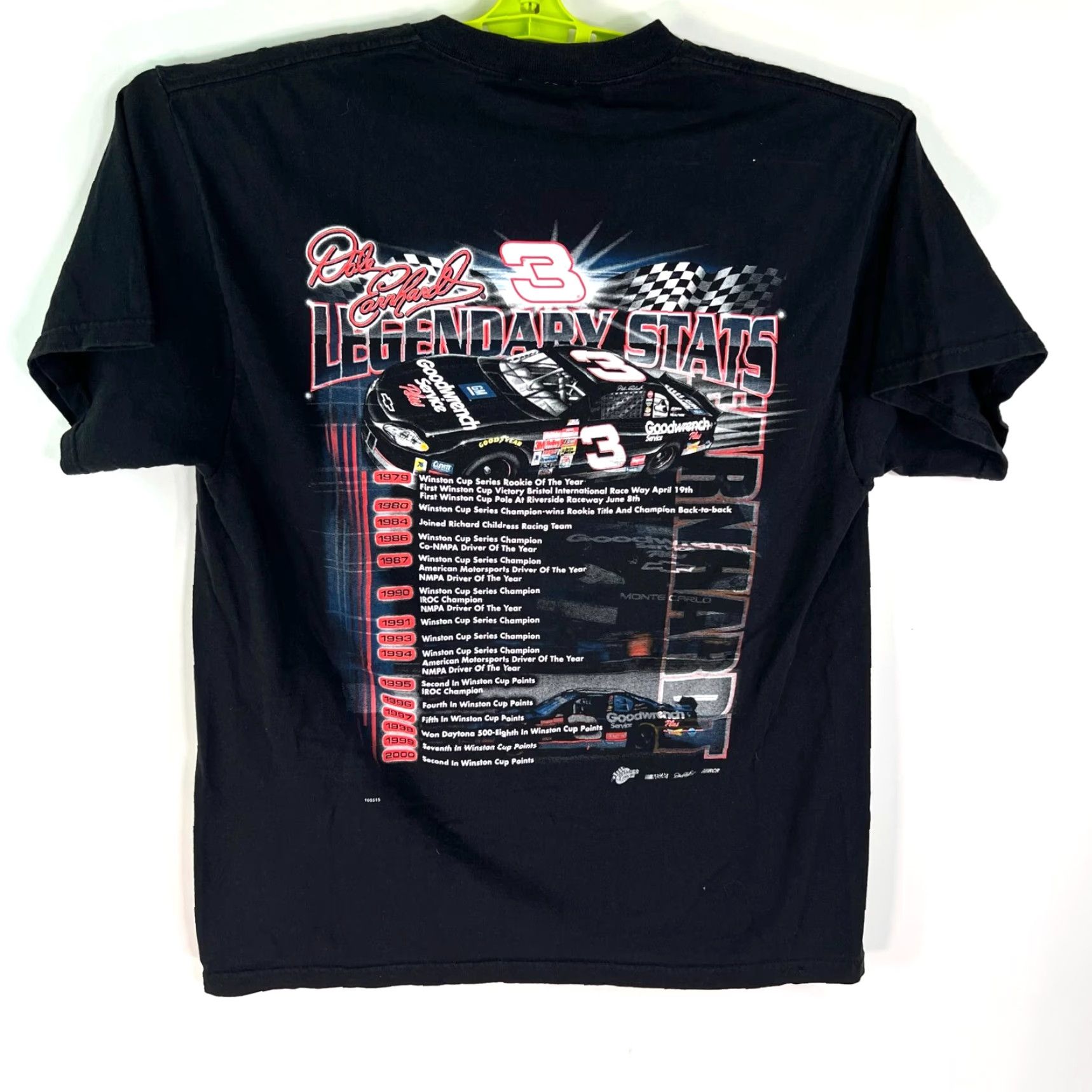 Vintage VINTAGE Dale Earnhardt 2000 NASCAR Graphic T-Shirt Mens Large Black 2-Sided Print Size US L / EU 52-54 / 3 - 4 Thumbnail