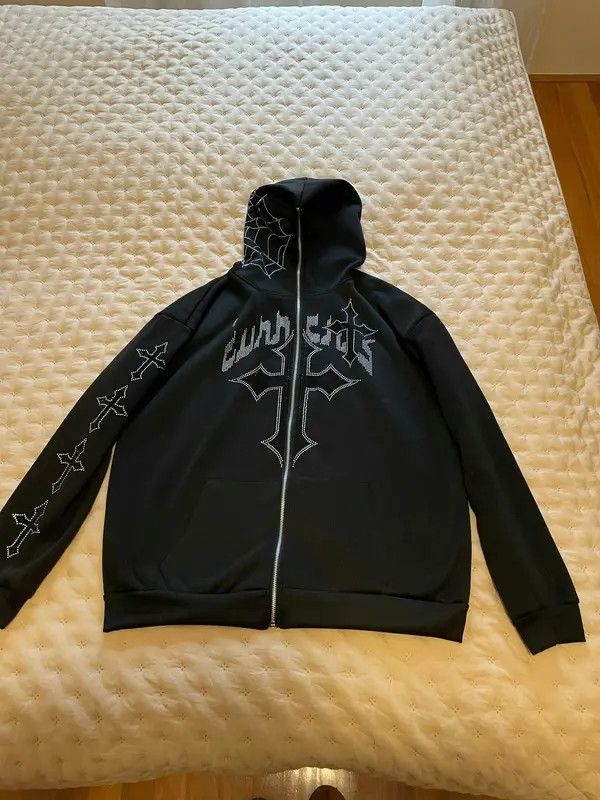 VIBE Hoodie Rhinestones Zip Size S / US 4 / IT 40 - 3 Thumbnail