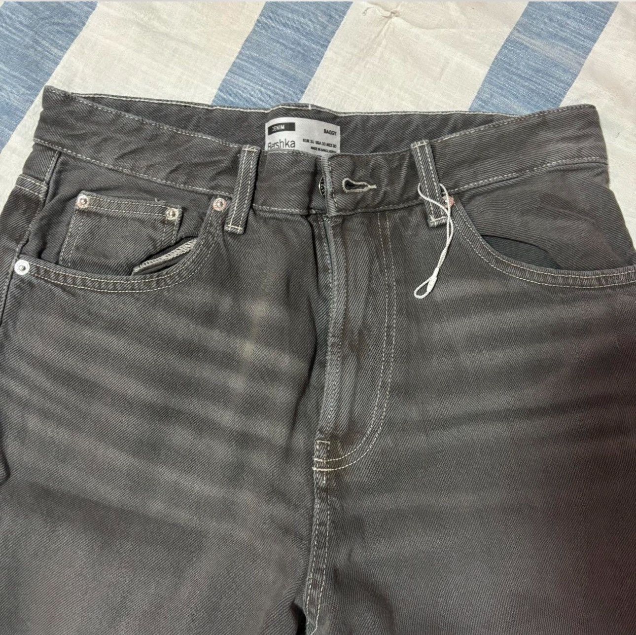 Bershka Baggy bershka denim grey jeans Size US 30 / EU 46 - 5 Thumbnail
