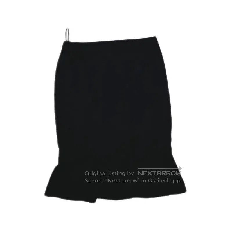 Yves Saint Laurent YSL Black Cotton Blend Women's Skirt . Size 30" / US 8 / IT 44 - 4 Thumbnail