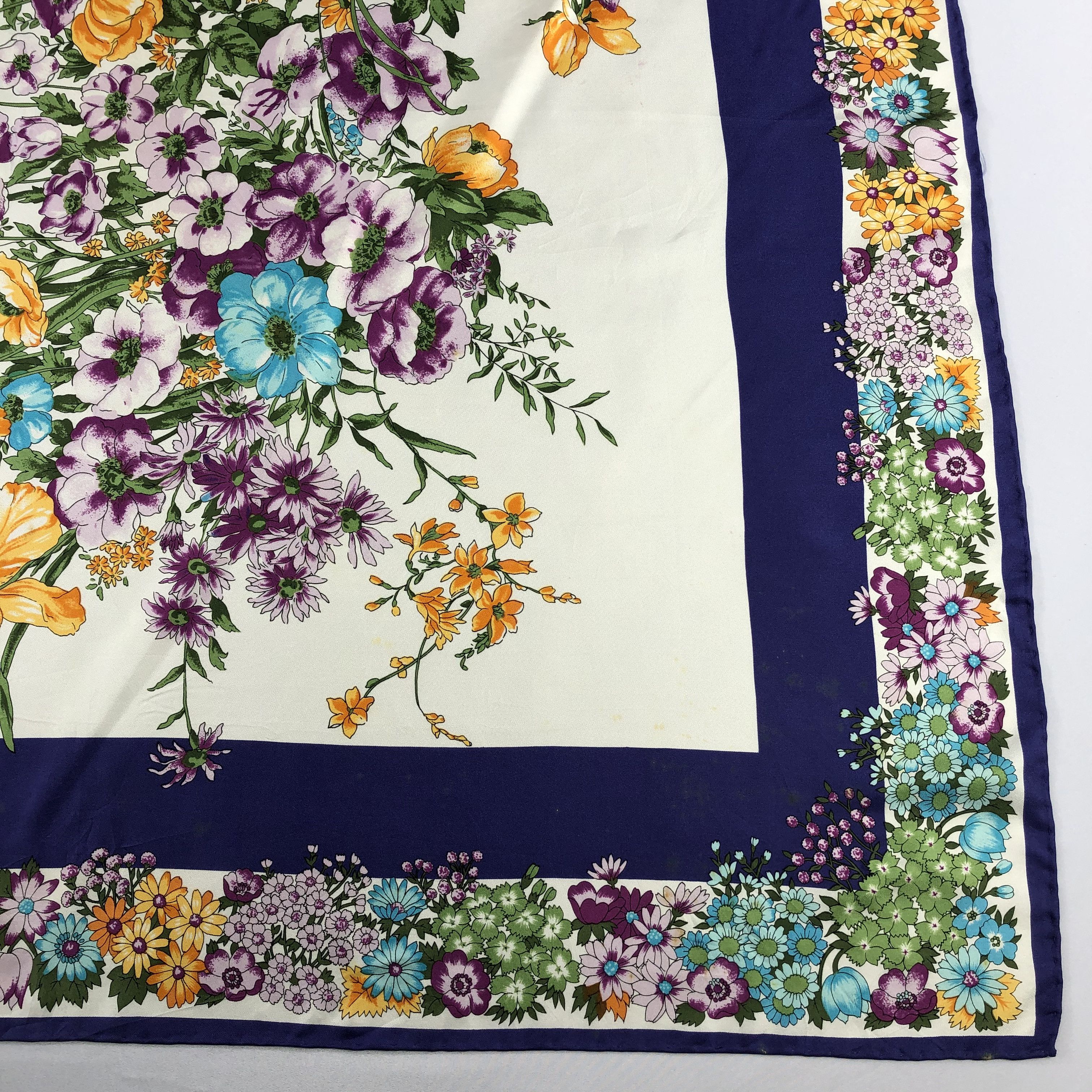 Vintage Vintage Silk Scarf Size ONE SIZE - 4 Thumbnail