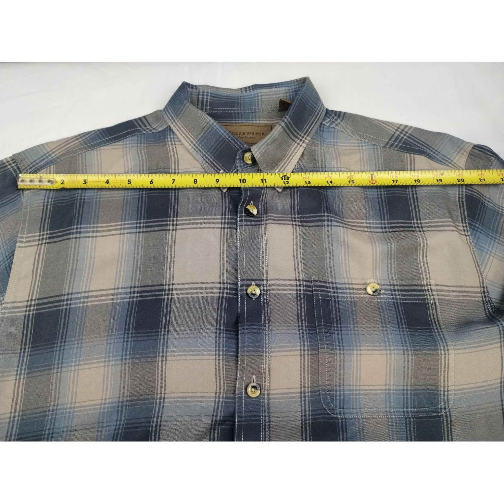 Other Clearwater Outfitter Men's Grey Shirt/Button Up SzXL SKU3790 Size US XL / EU 56 / 4 - 6 Thumbnail