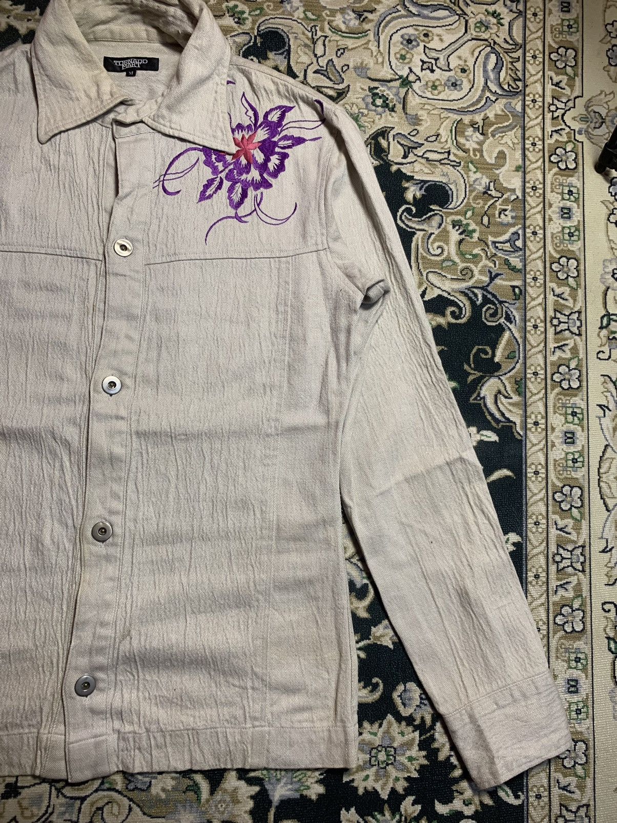 Japanese Brand × Tornado Mart 90s TORNADO MART EMBROIDERED LOGO BUTTON UP SHIRT Size US M / EU 48-50 / 2 - 4 Thumbnail