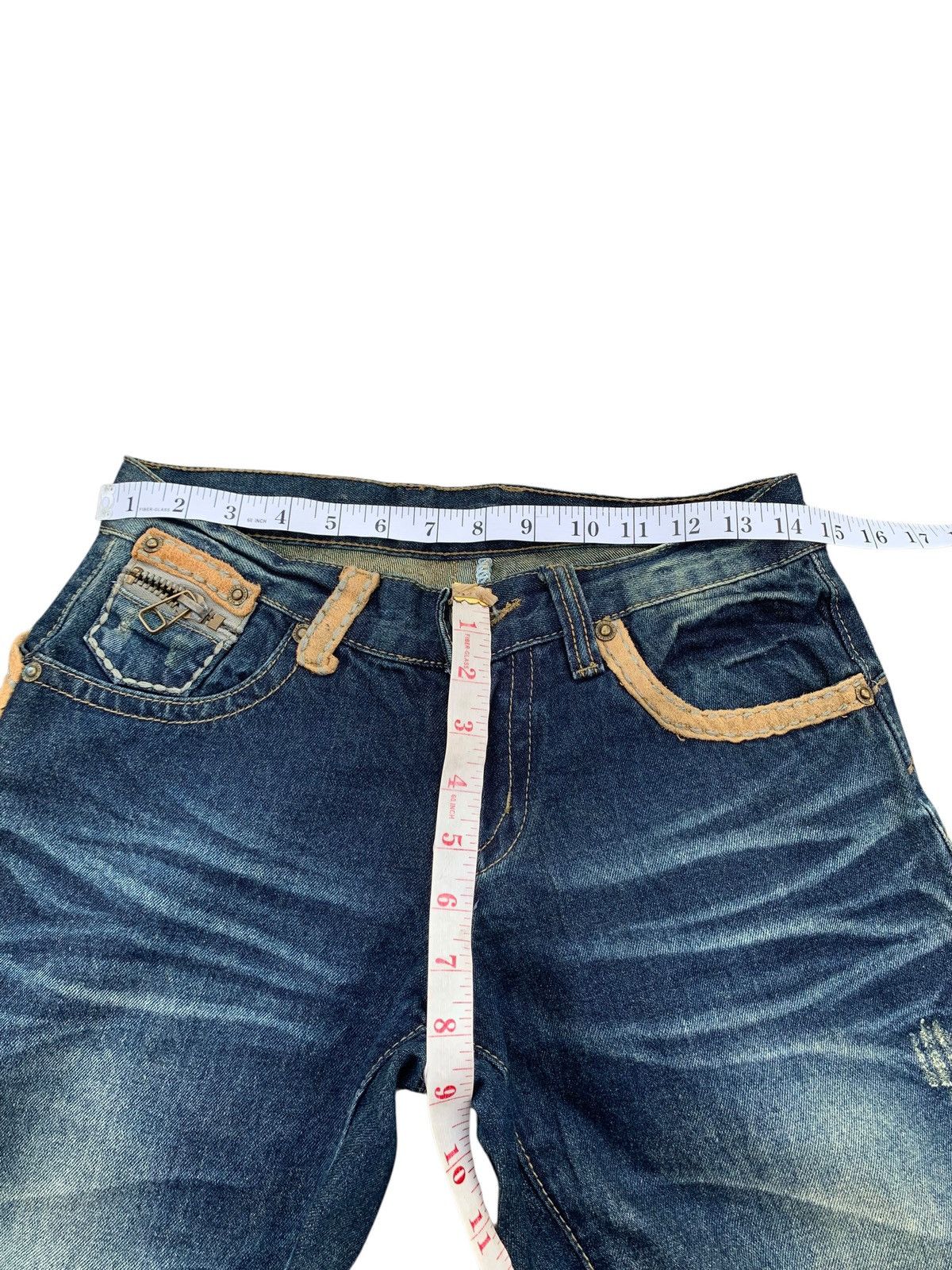 Japanese Brand CONCERT CLUB BUCKLE BACK RUSTY DISTRESSED DENIM Size US 29 - 15 Thumbnail