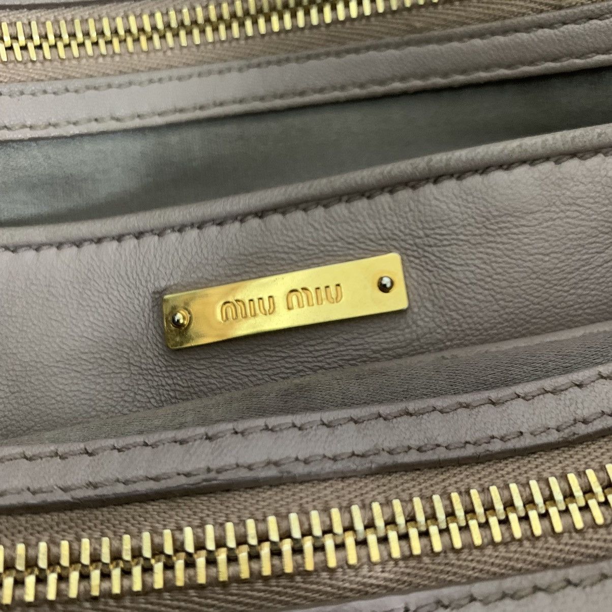 Miu Miu Miu Miu Matelasse Hand Bag Leather Size ONE SIZE - 11 Thumbnail