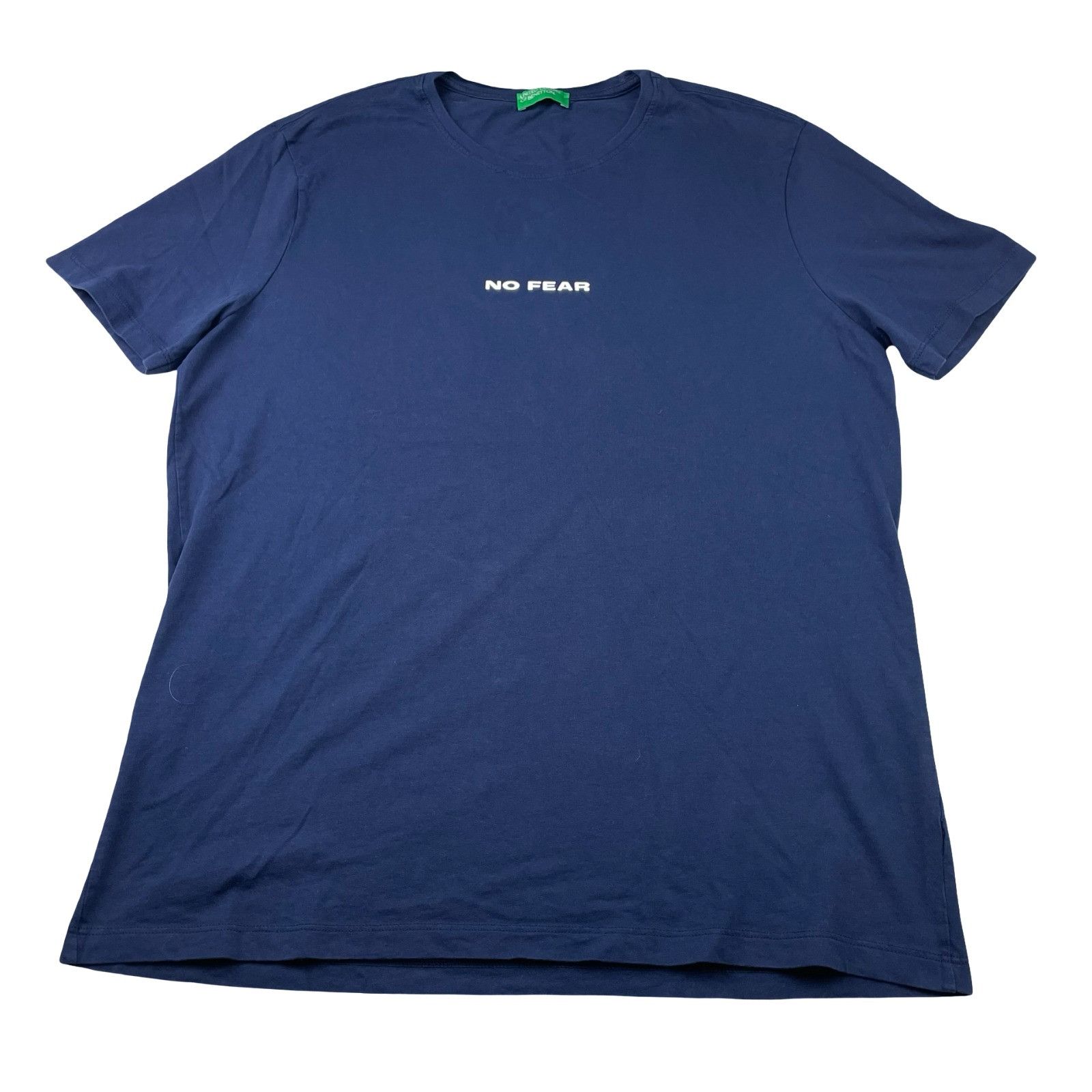United Colors Of Benetton United Colors of Benetton Men’s "No Fear" S/S T-Shirt Navy B Size US M / EU 48-50 / 2 - 2 Thumbnail