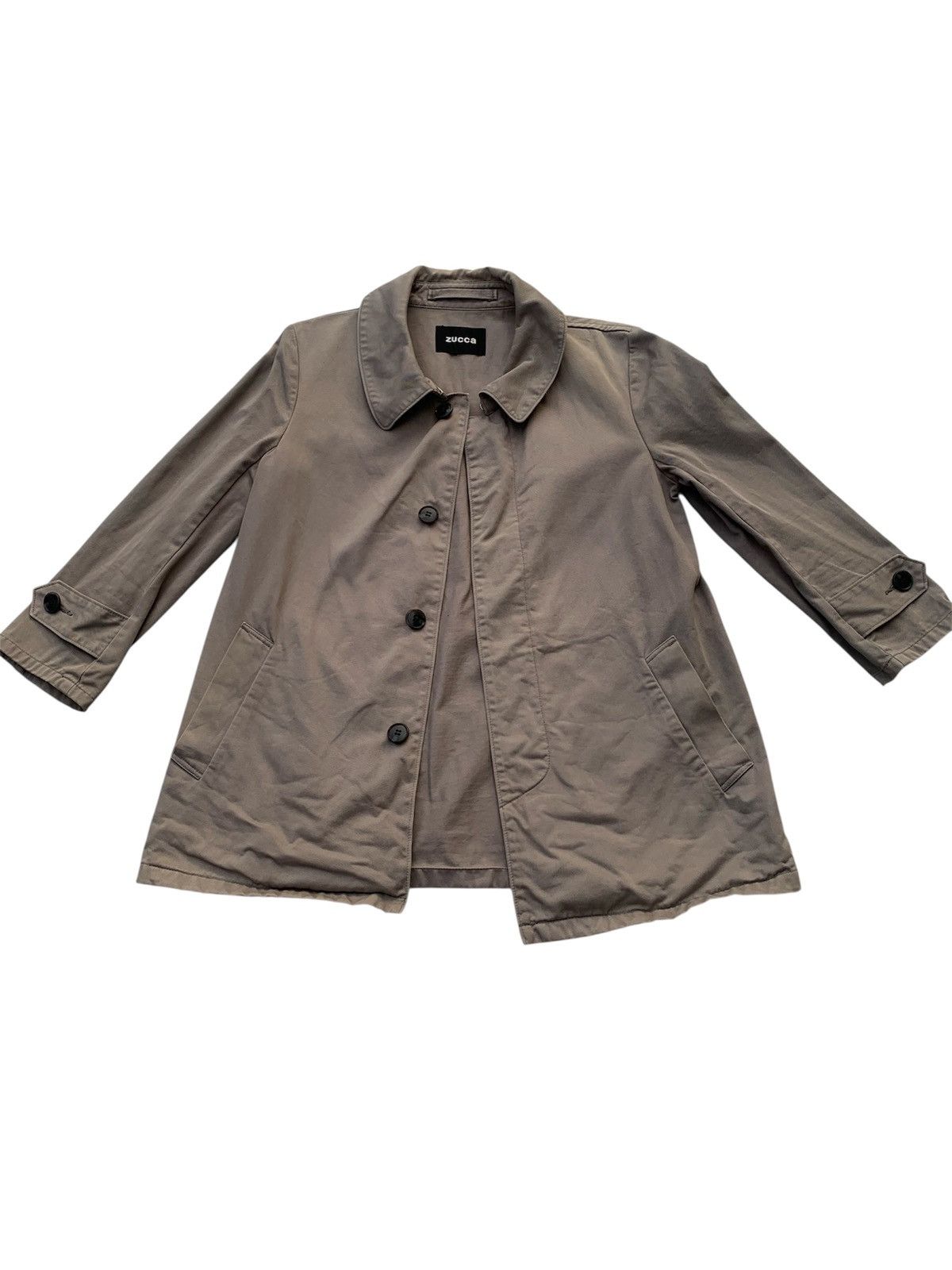 CABANE de ZUCCa RARE Zucca Japan Minimalist Jacket Taupe S Archive Designer Size US S / EU 44-46 / 1 - 8 Thumbnail