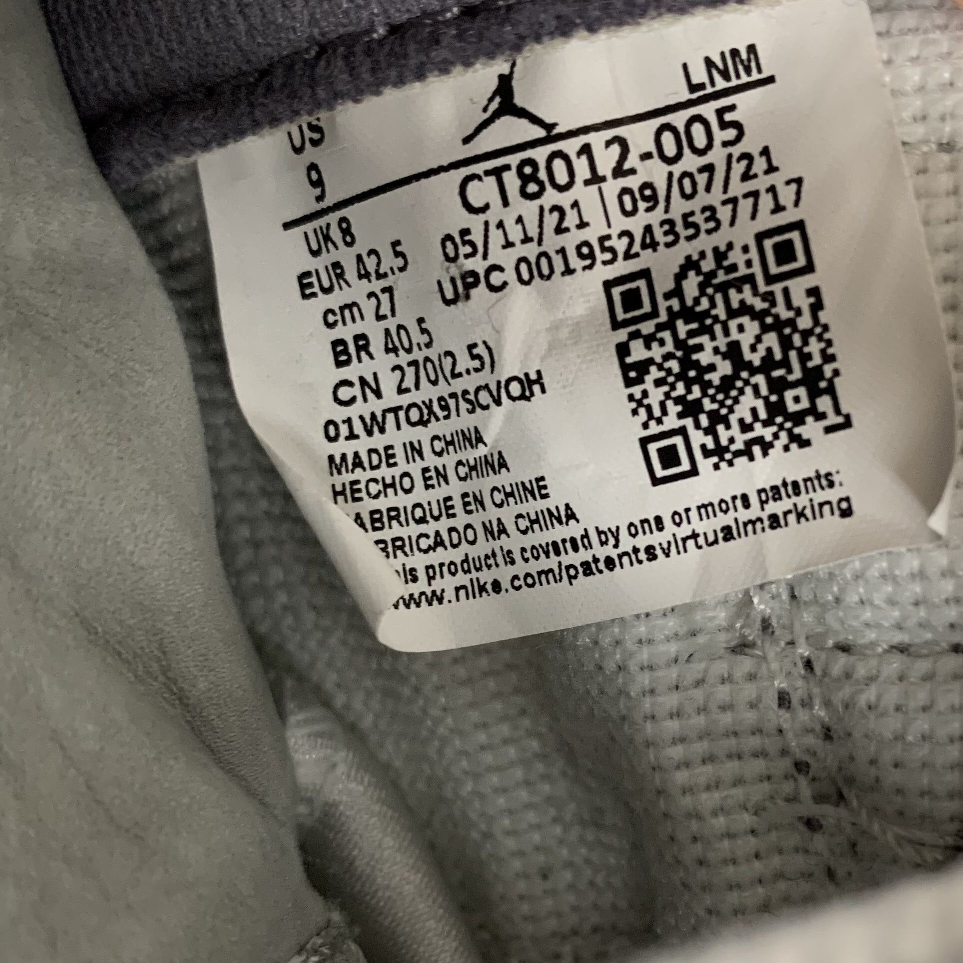 Jordan Brand Nike Air Jordan 11 Cool Grey Size US 9 / EU 42 - 12 Thumbnail