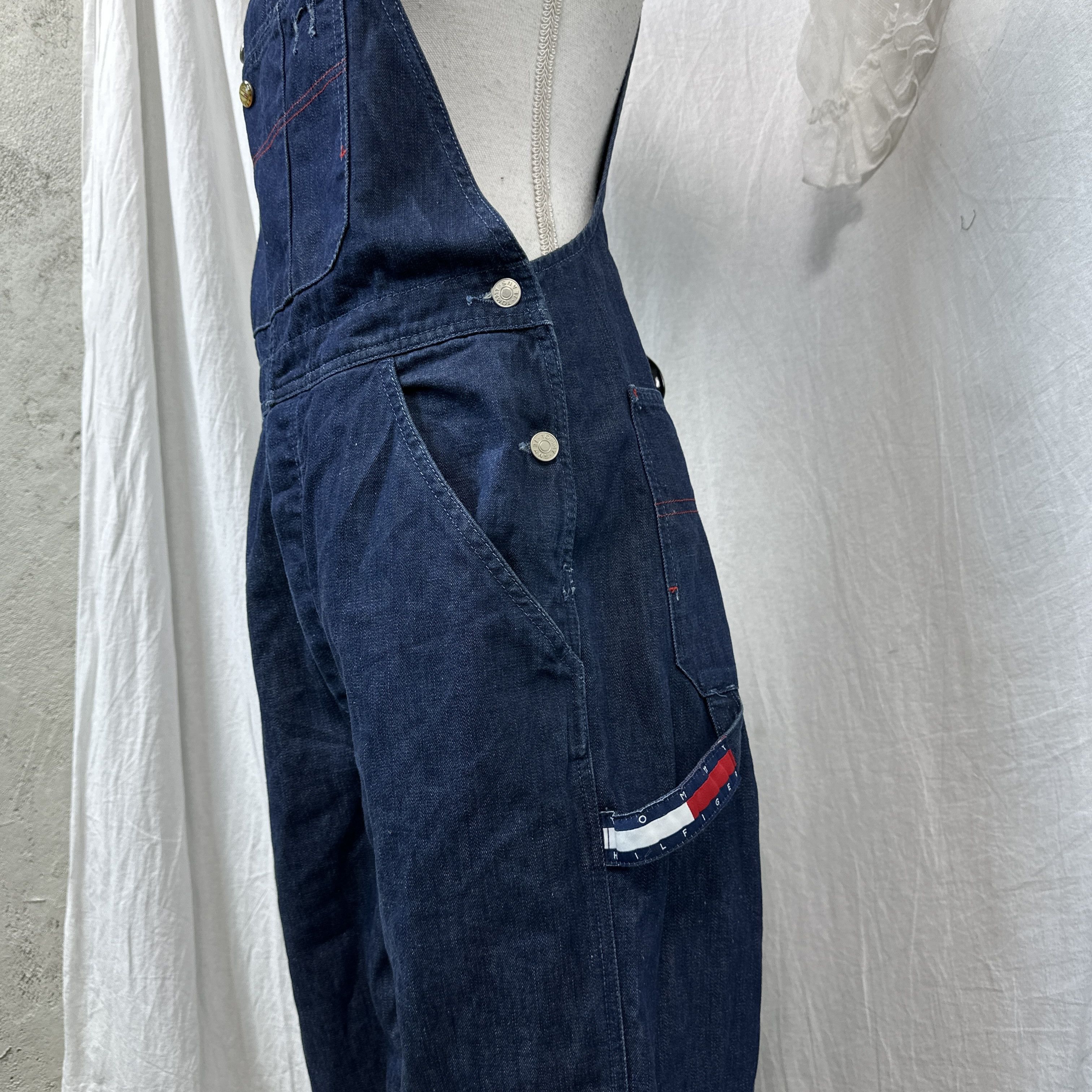 Tommy Hilfiger Vintage Denim Tommy Hilfiger Jeans Dungarees Y2K Size 26" / US 2 / IT 38 - 9 Thumbnail