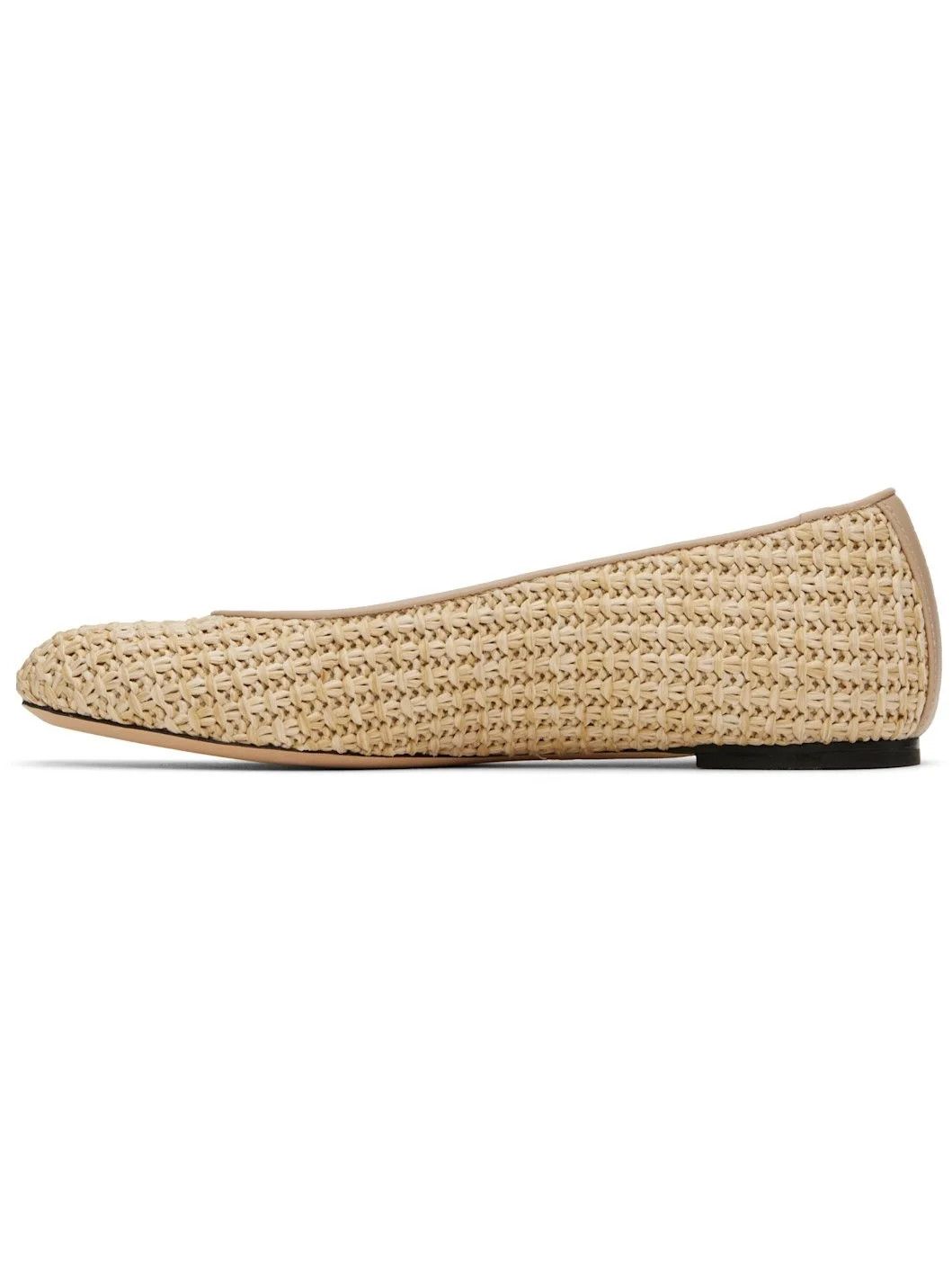 Lanvin o1w1db10226 Raffia Ballerina Flats in Beige Size US 8 / IT 38 - 3 Thumbnail