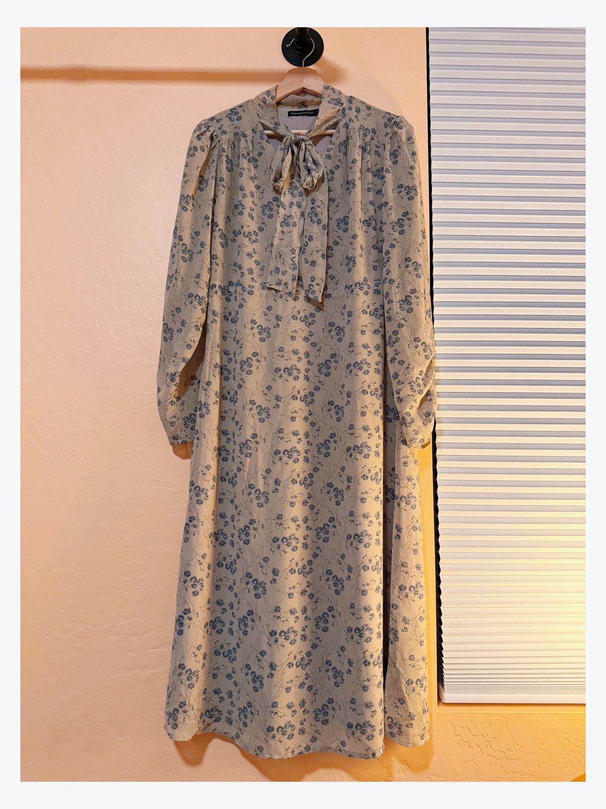 Other Vintage-Inspired Floral Midi Dress – Romantic Cottagecore Size L / US 10 / IT 46 - 1 Thumbnail