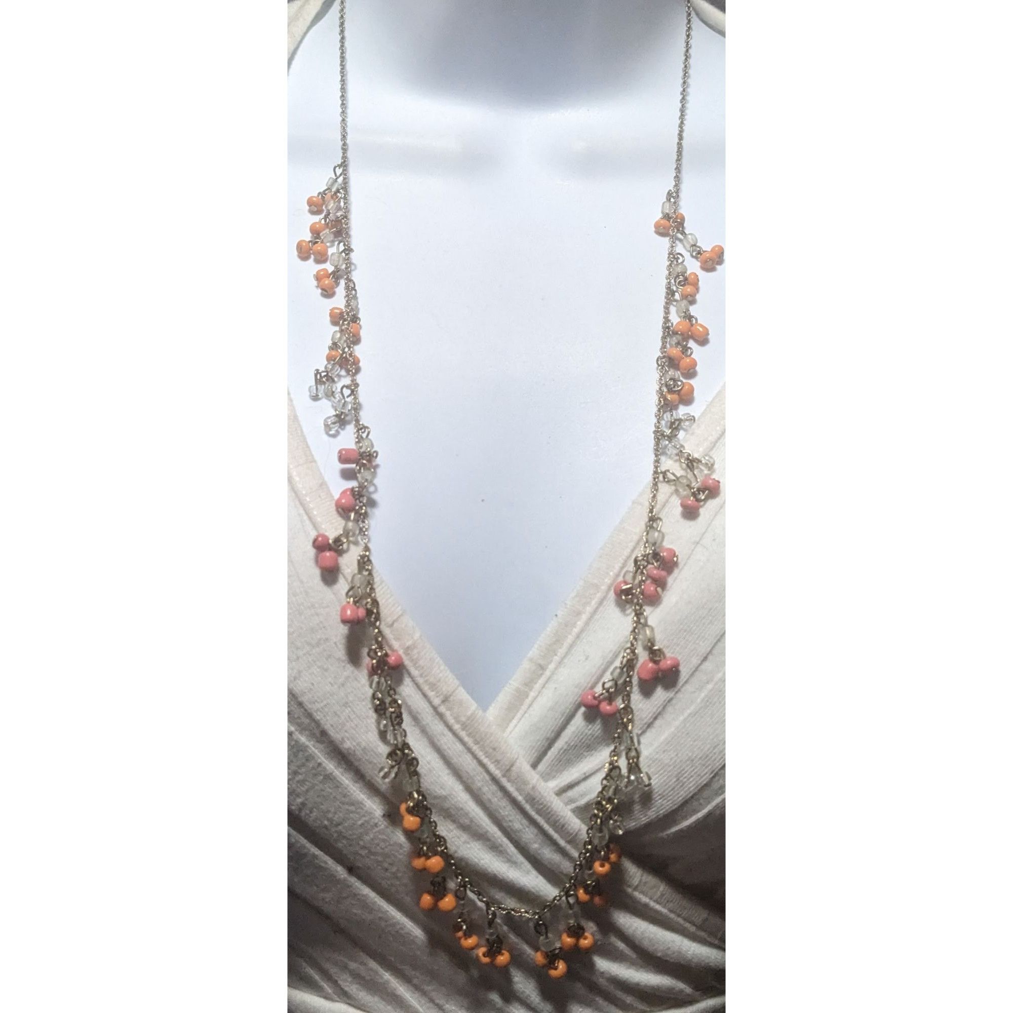 J.Crew J.Crew Orange Glass Bead Fringe Necklace Size ONE SIZE - 5 Thumbnail