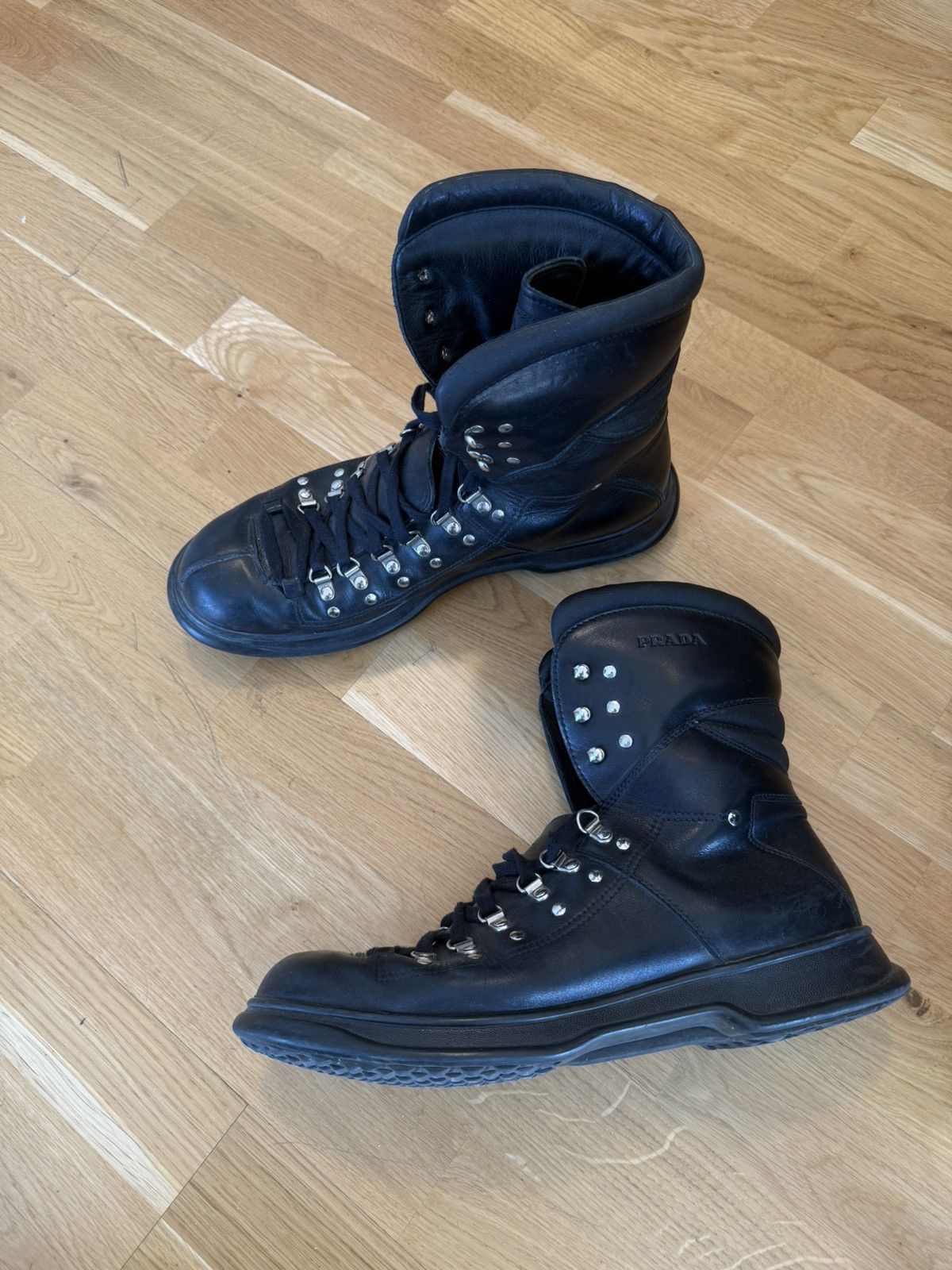 Vintage Prada leather boots