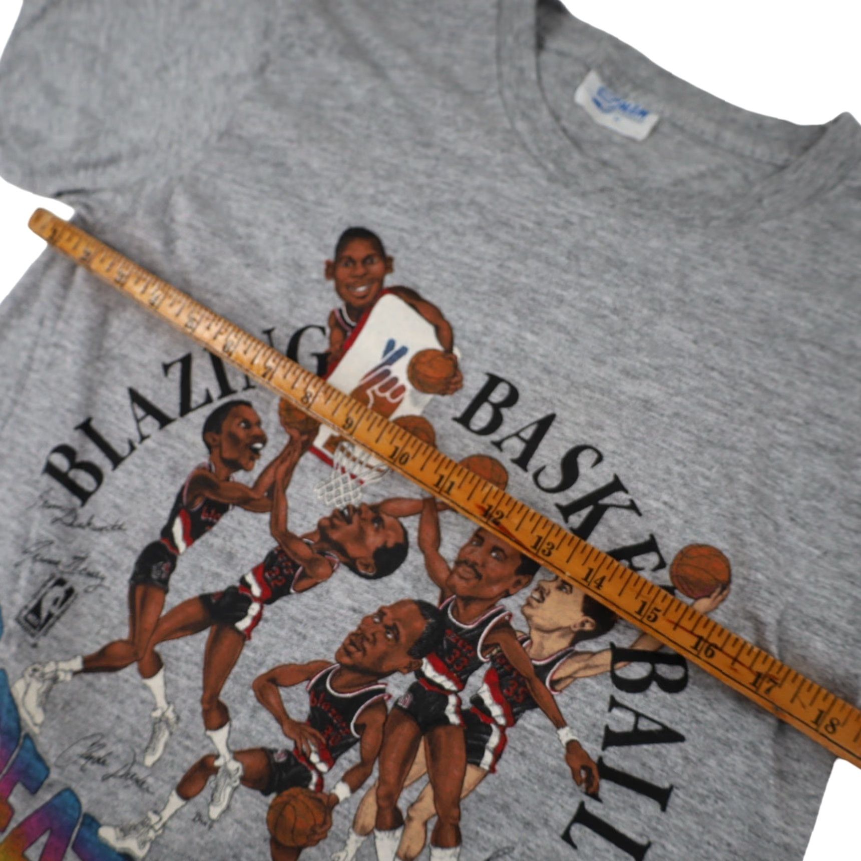 NBA VINTAGE Salem Sportswear Portland Blazers Graphic T Shirt Gray M Mens Size US M / EU 48-50 / 2 - 7 Thumbnail