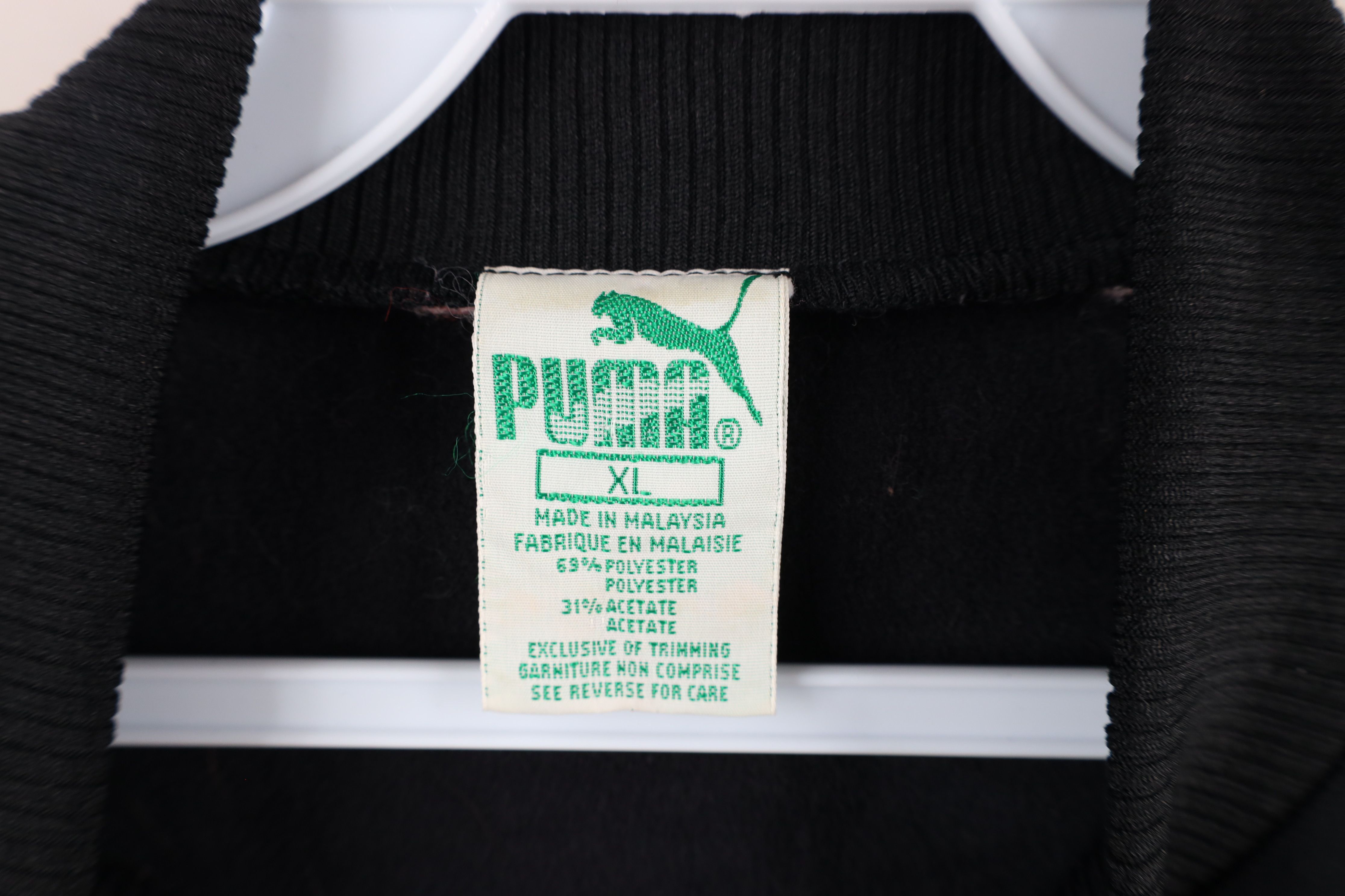 Vintage Vintage 80s Puma Full Zip Fleece Lined Vest Jacket Black Size US XL / EU 56 / 4 - 6 Thumbnail