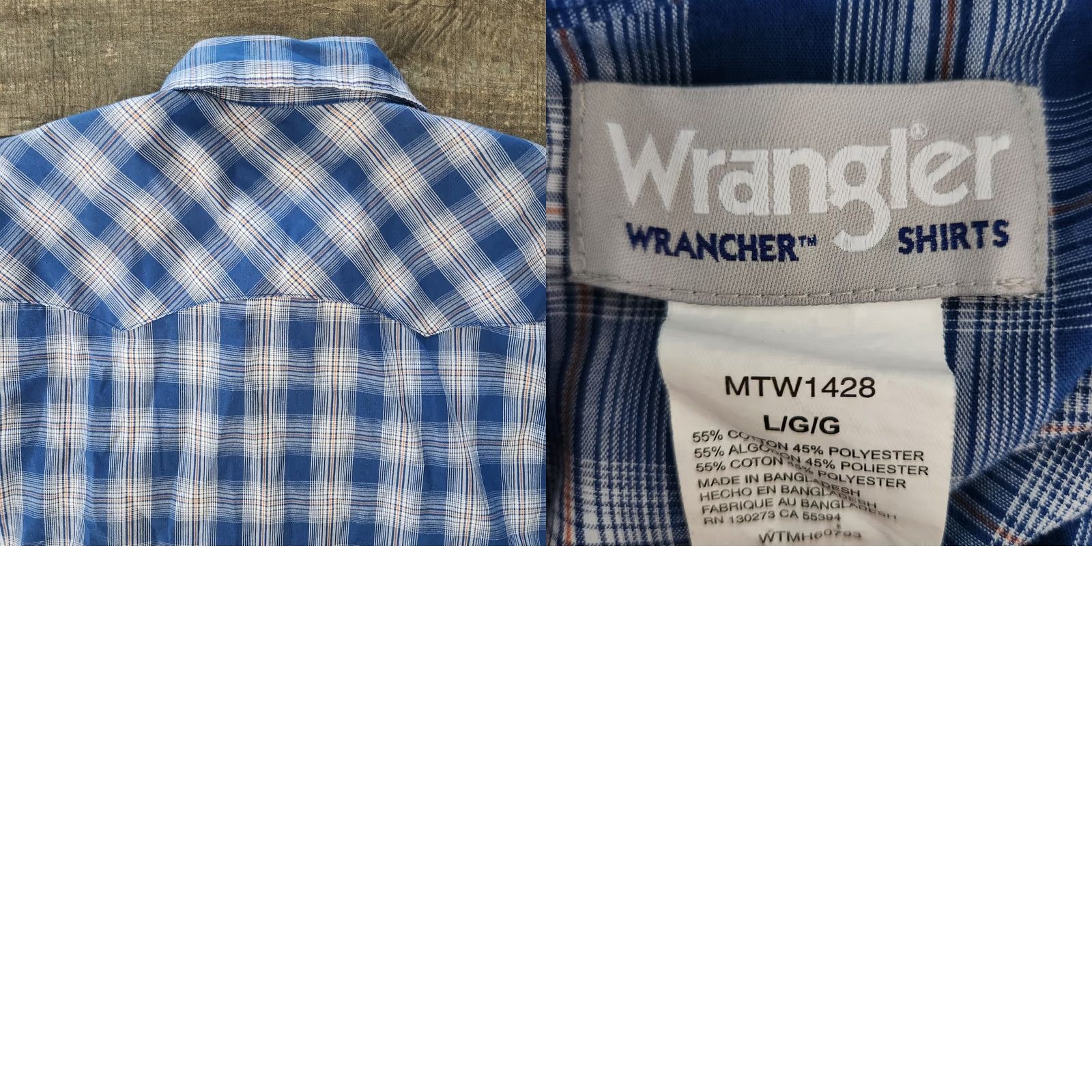 Wrangler Wrangler Wrancher Pearl Snap Western Shirt Men’s Large Blue Orange Plaid Shirt Regular Men’s Western Pearl Snap Shirt Blue Orange Plaid Size US L / EU 52-54 / 3 - 8 Thumbnail