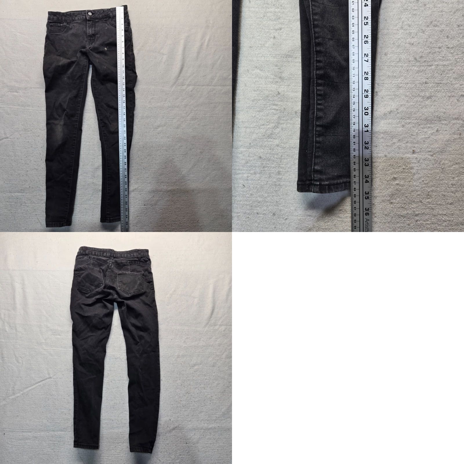Denim & Co. Denim & Co. Black Slacks Pants Denim Adult Women's Size 8 Dress Pants, Straight Leg, Pockets, Polyester Spandex, Regular, Black, Pants, Women Size 30" / US 8 / IT 44 - 8 Thumbnail