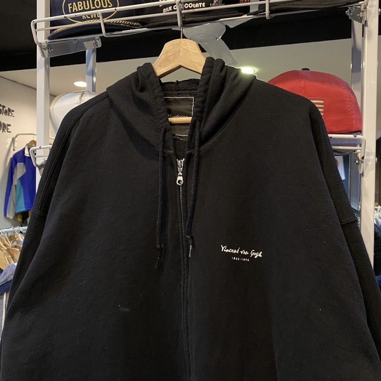 Japanese Brand Rare Japanese Brand Unrelaxing Vincent Van Gogh Hoodie Size US XXL / EU 58 / 5 - 3 Thumbnail